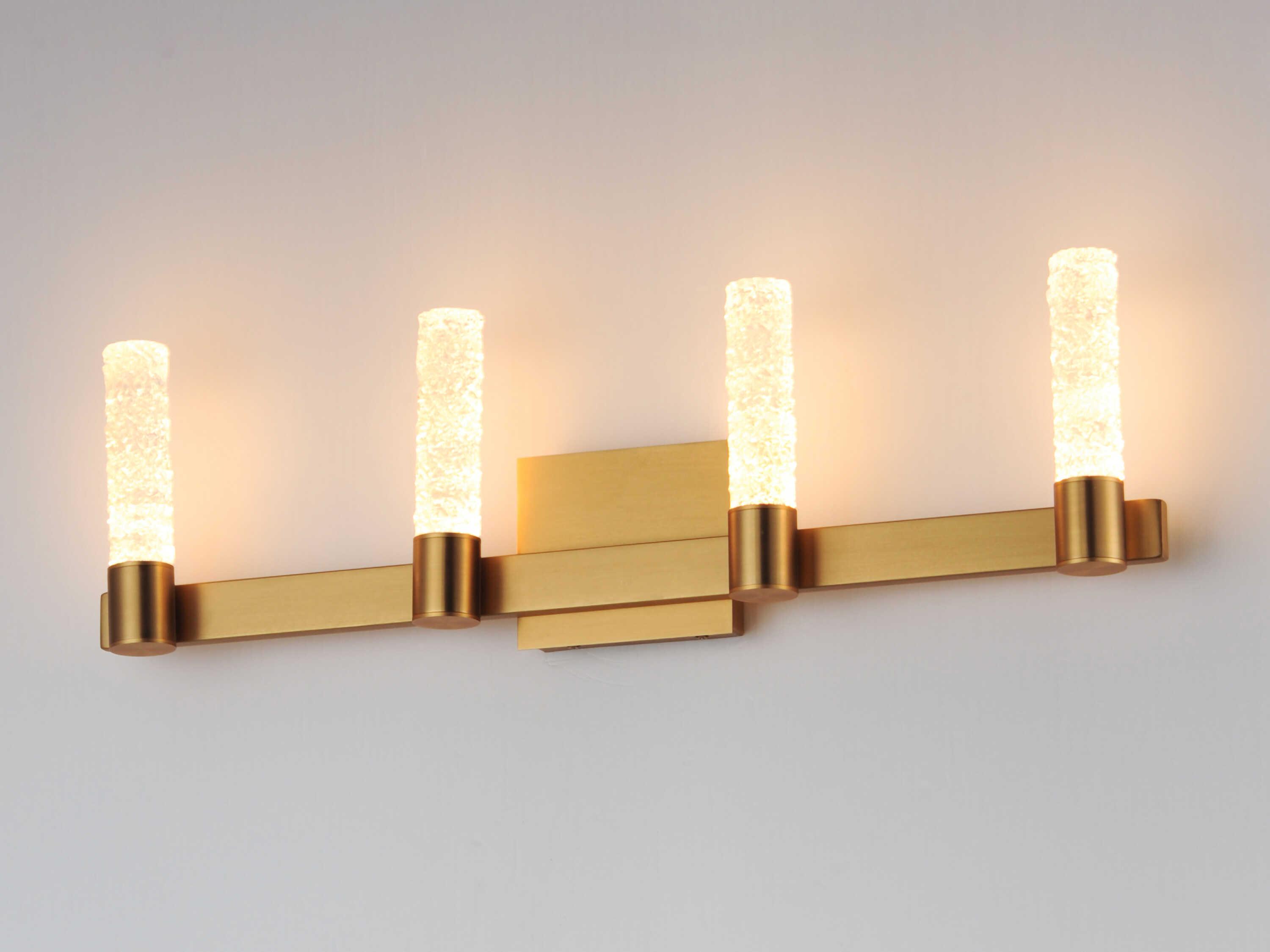 Maxim Lighting Duchess 4-Light Natural Aged Brass Vanity Light