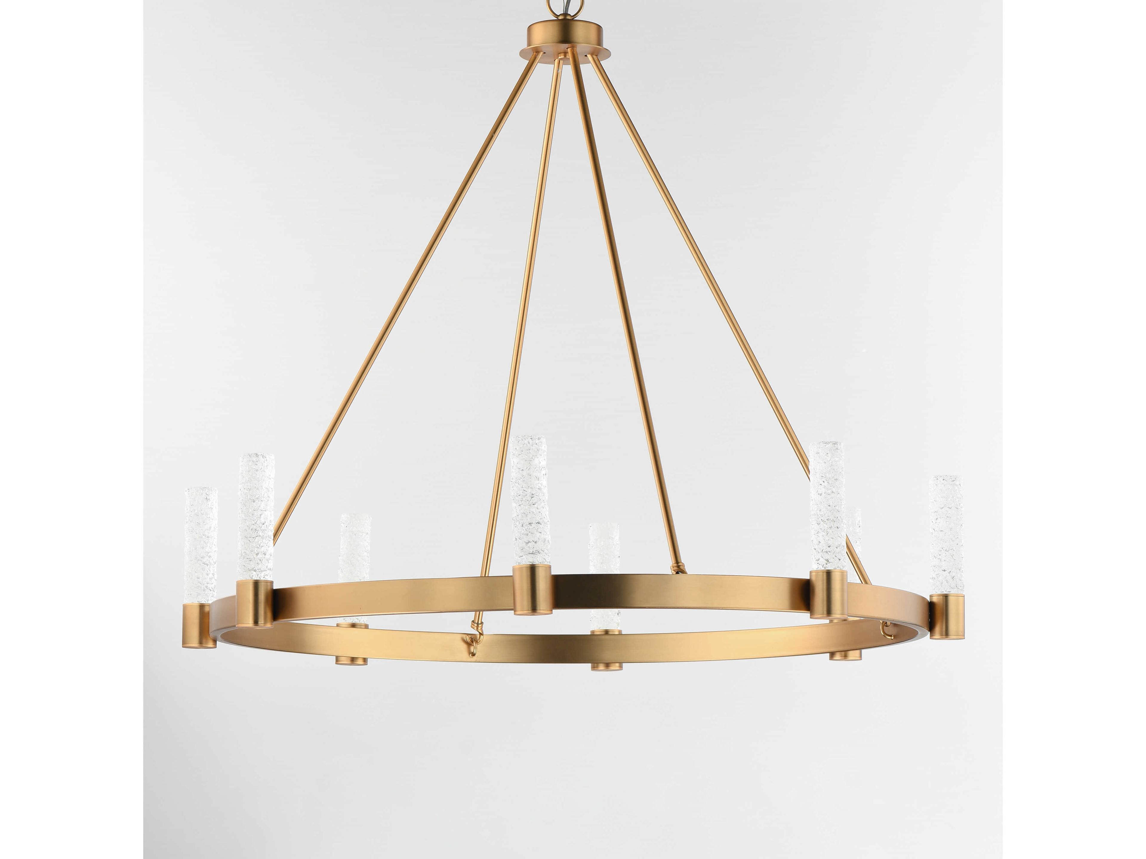 Maxim Lighting Duchess 8-Light Natural Aged Brass Linear Round Chandelier
