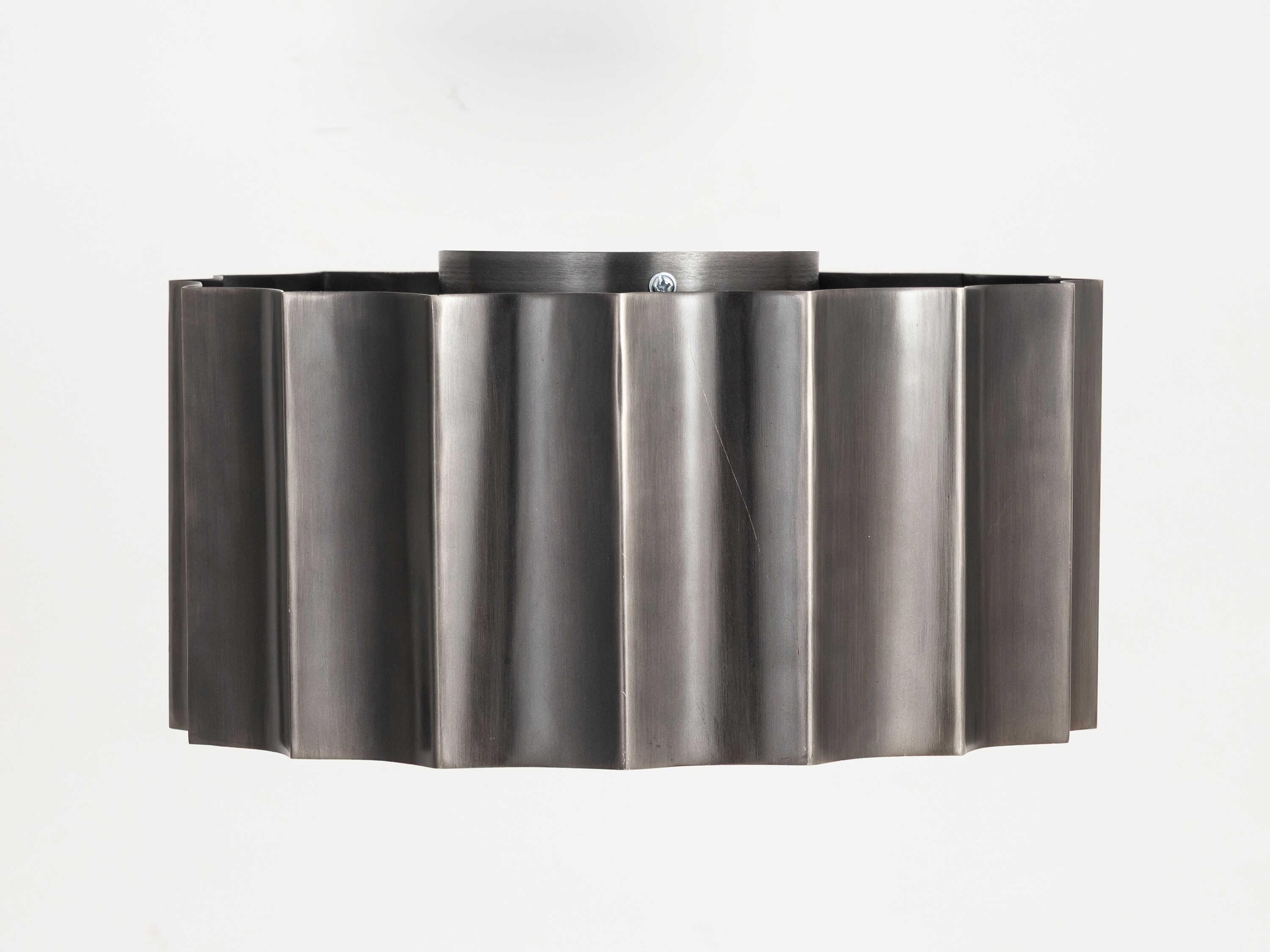 Maxim Lighting Allegra 2-Light Gunmetal Gold Geometric Flush Mount