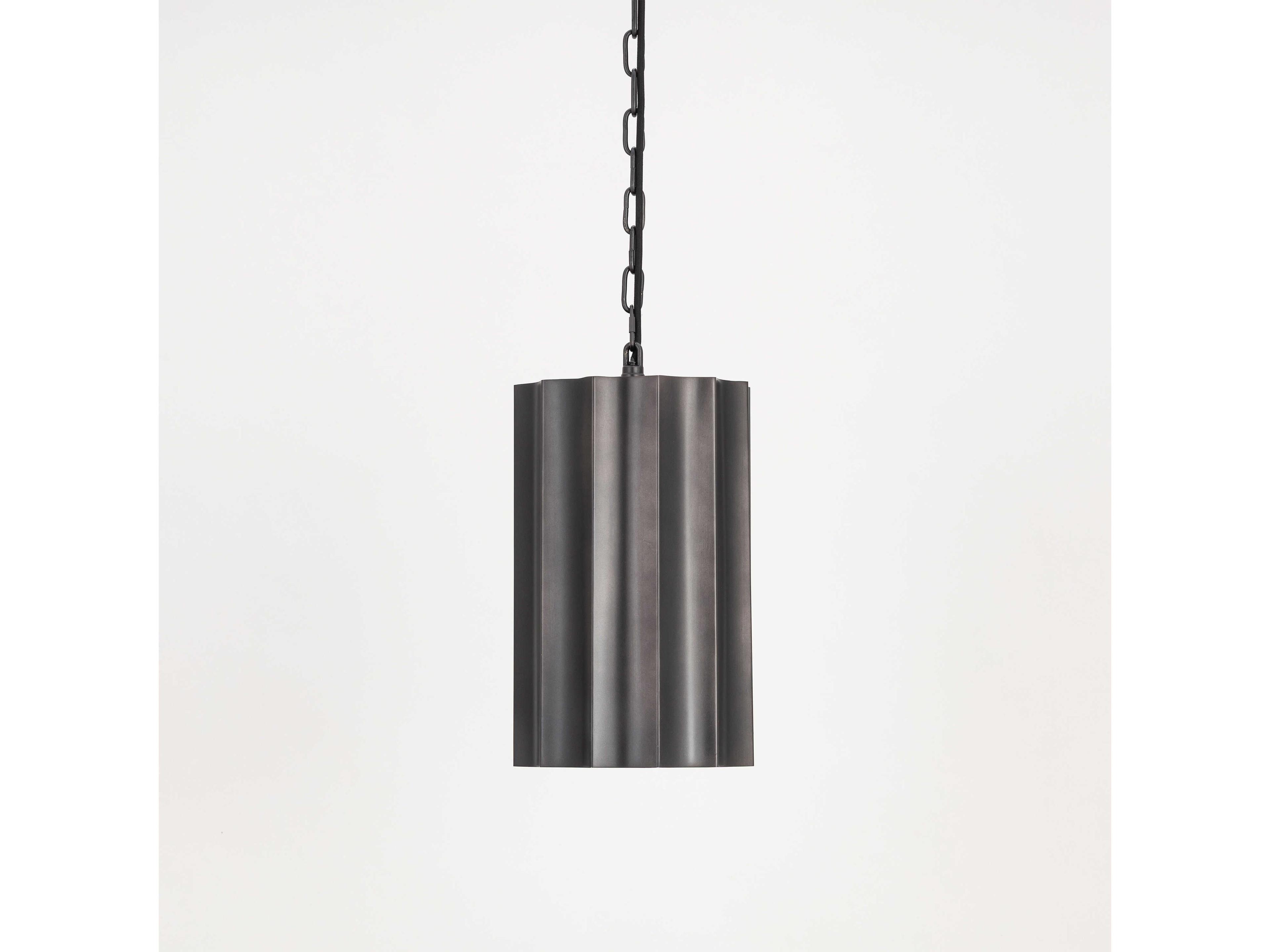 Maxim Lighting Allegra 1-Light Gunmetal Gold Cylinder Geometric Mini Pendant