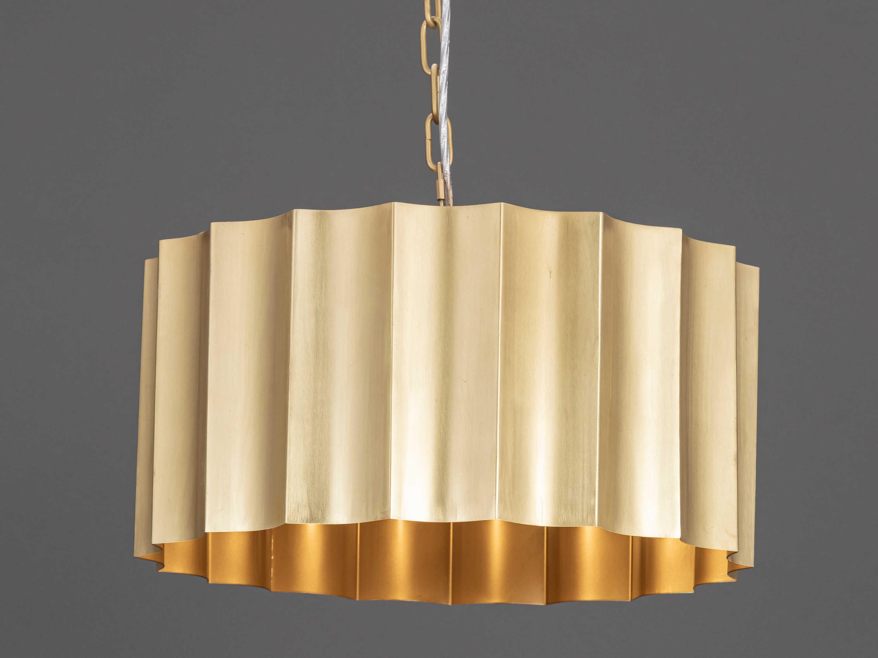 Maxim Lighting Allegra 1-Light Weathered Brass Geometric Pendant