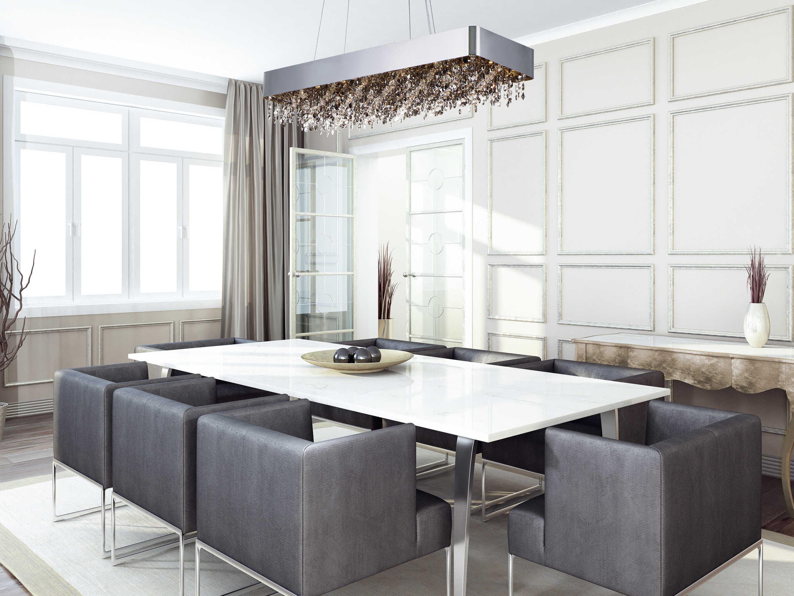 Maxim Lighting Mystic 22-Light Polished Chrome Crystal LED Geometric Island Pendant