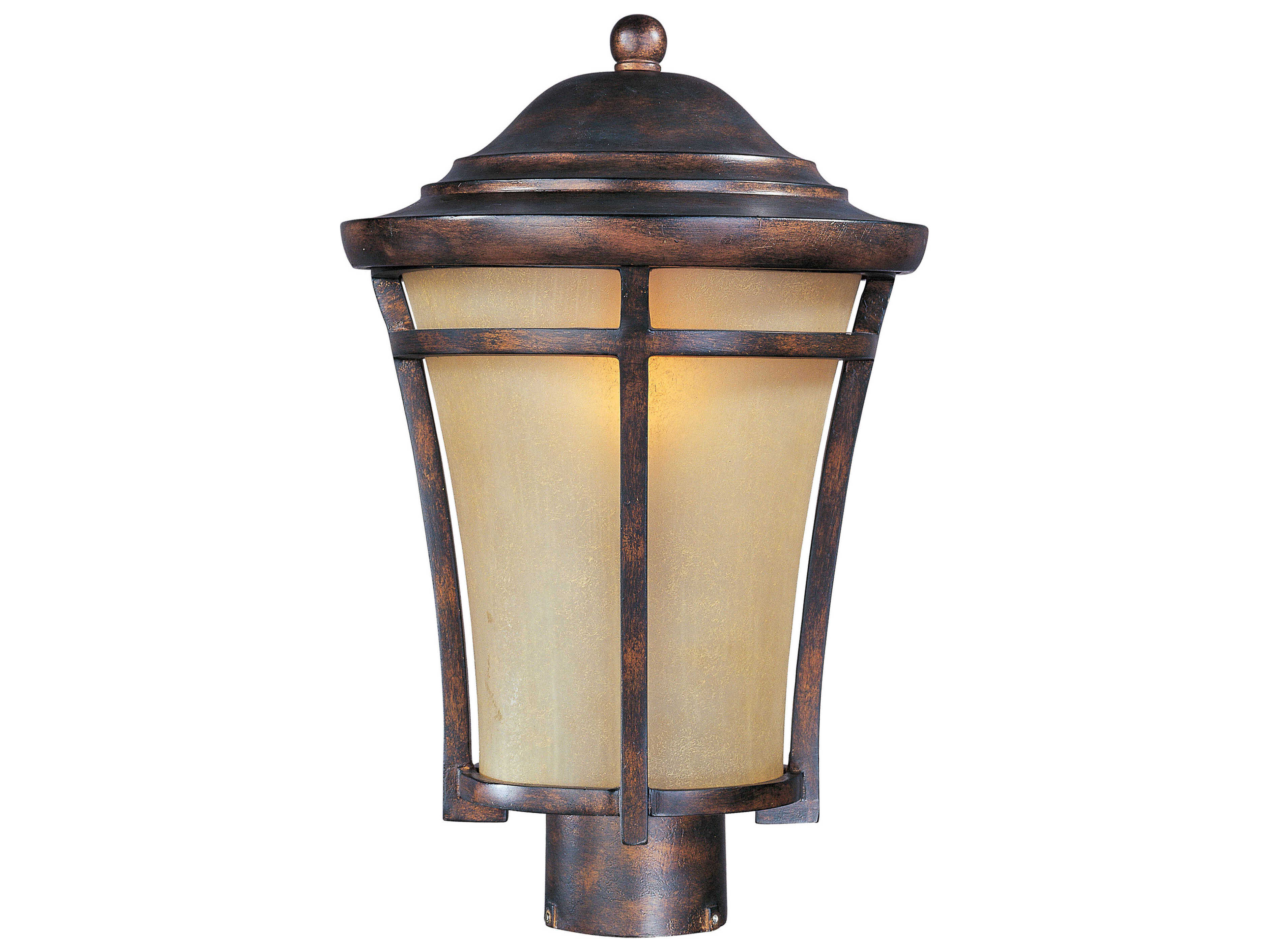 Maxim Lighting Balboa & Golden Frost Glass Incandescent Outdoor Post Light