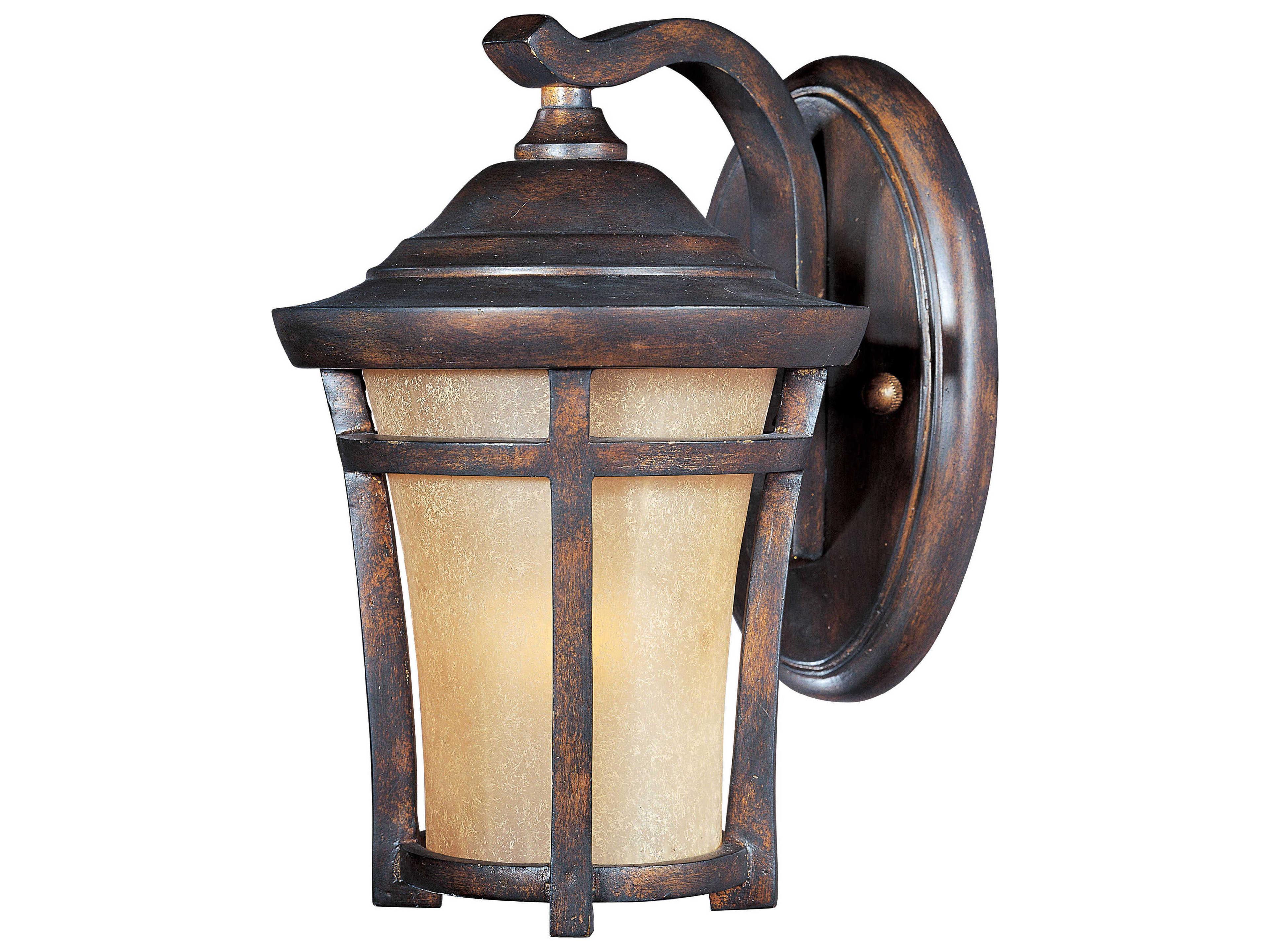 Maxim Lighting Balboa & Golden Frost Glass Incandescent Outdoor Wall Light