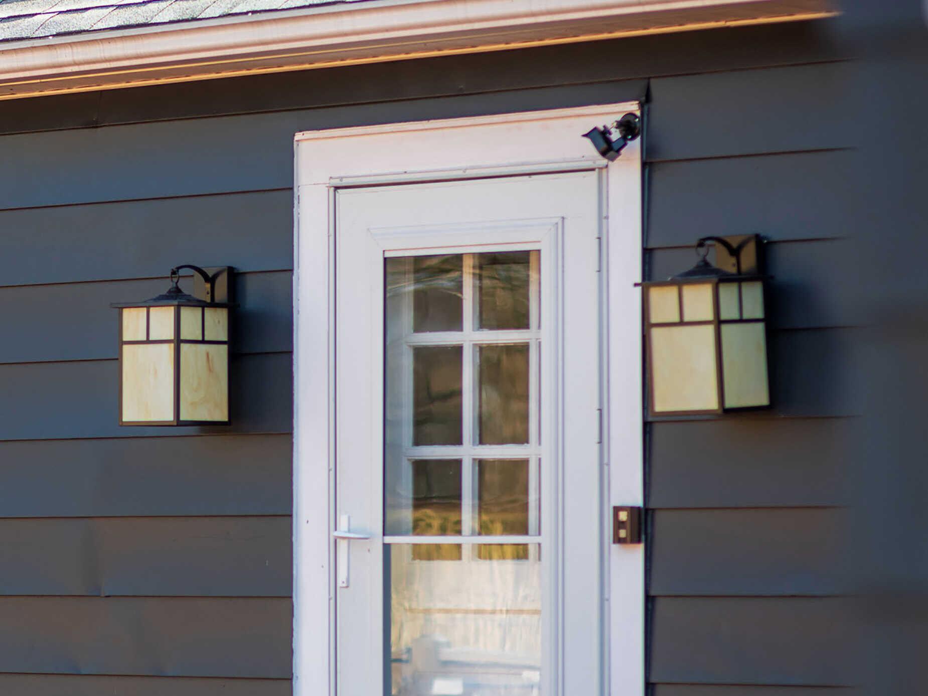 Maxim Lighting Coldwater Outdoor & Honey Glass Incandescent Wall Light