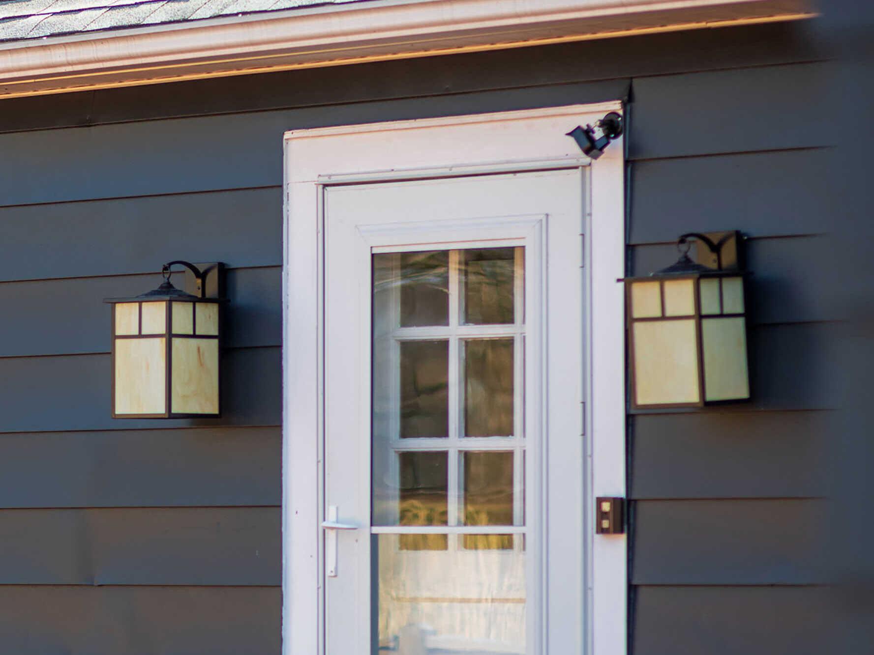 Maxim Lighting Coldwater Outdoor & Honey Glass Incandescent Wall Light