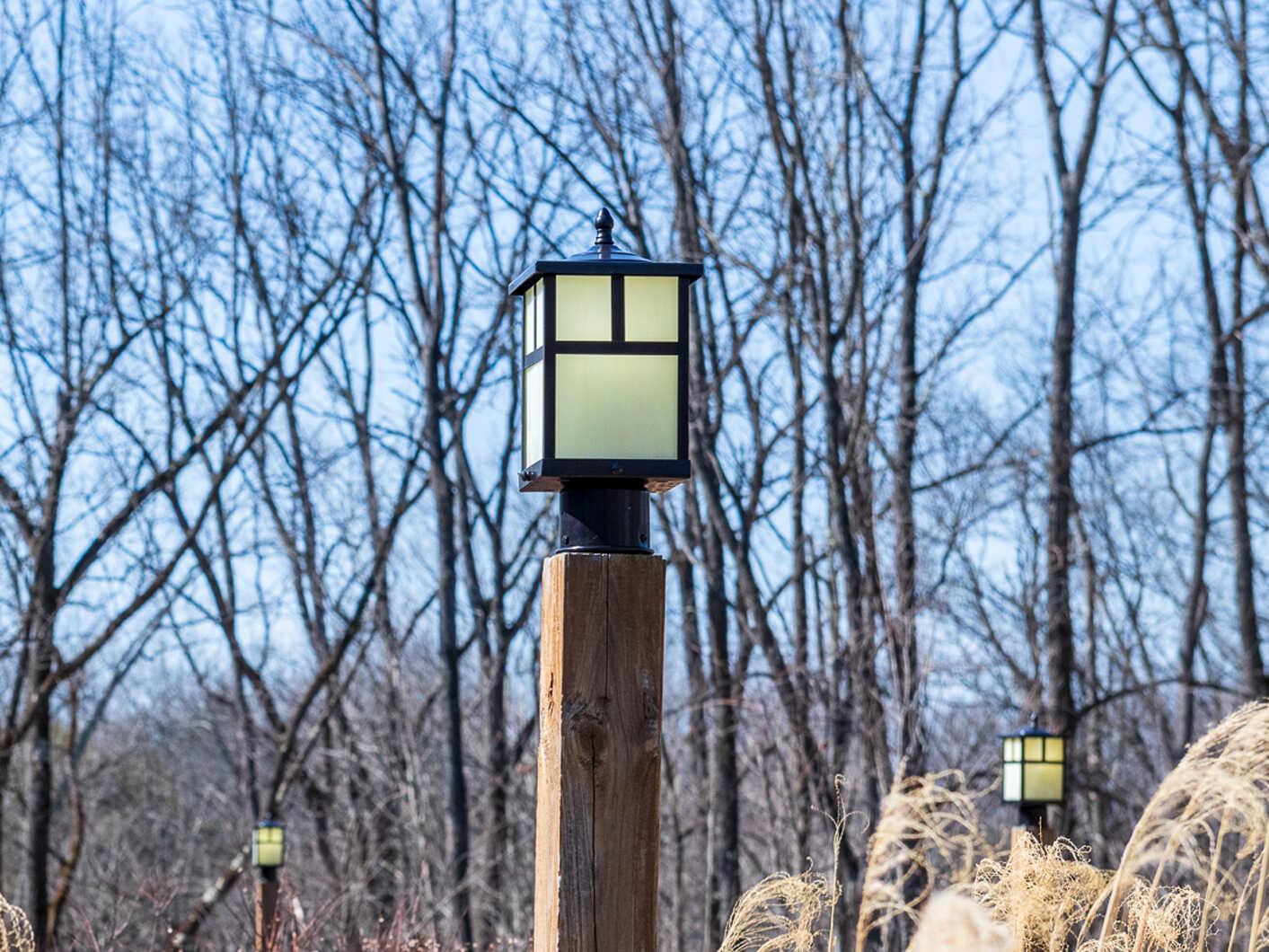 Maxim Lighting Coldwater & Honey Glass Incandescent Outdoor Post Light