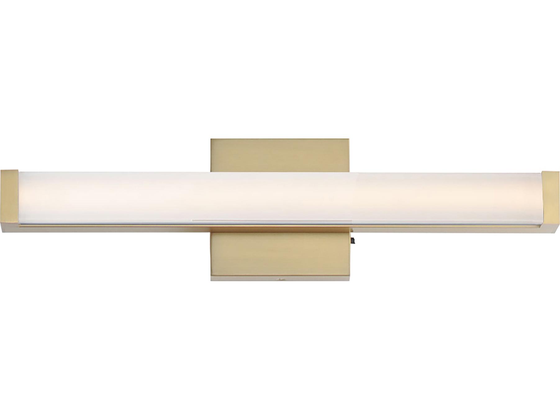 Maxim Lighting Spec 1-Light Natural Aged Brass Vanity Light
