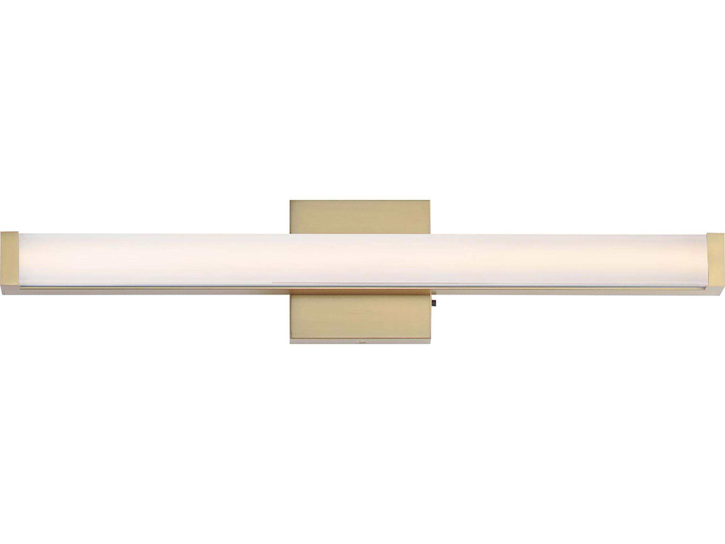 Maxim Lighting Spec 1-Light Natural Aged Brass Vanity Light