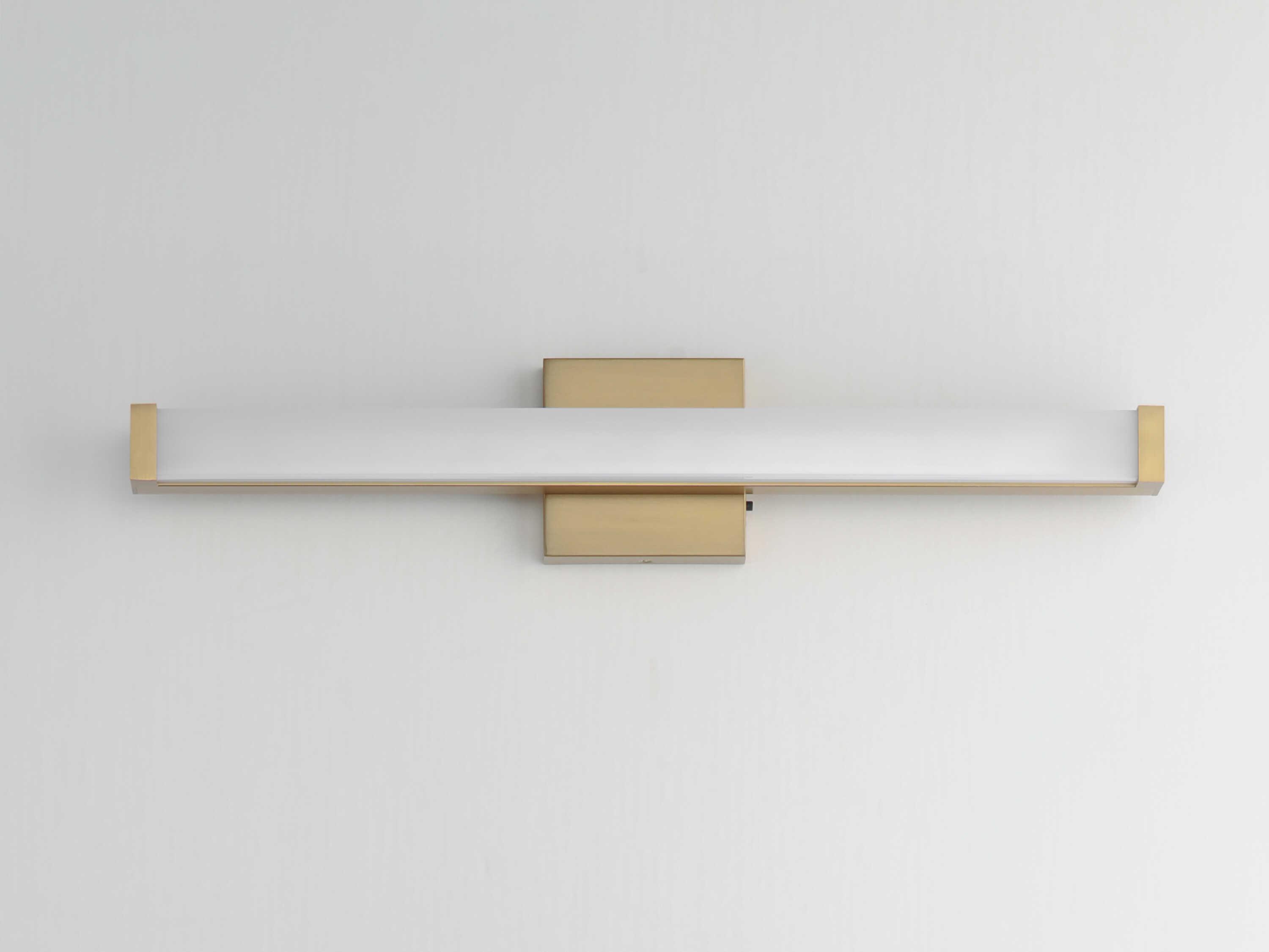 Maxim Lighting Spec 1-Light Natural Aged Brass Vanity Light