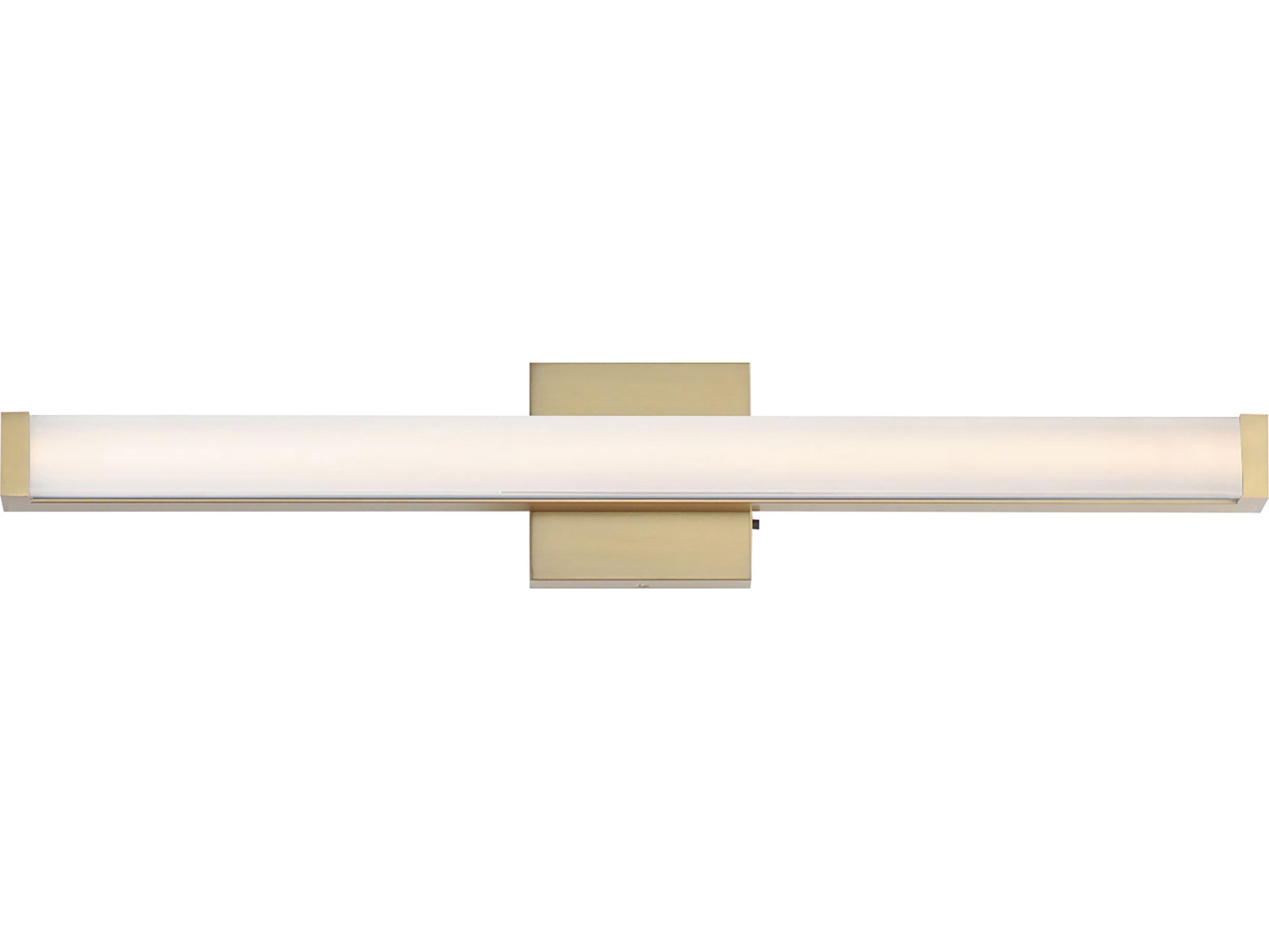 Maxim Lighting Spec 1-Light Natural Aged Brass Vanity Light