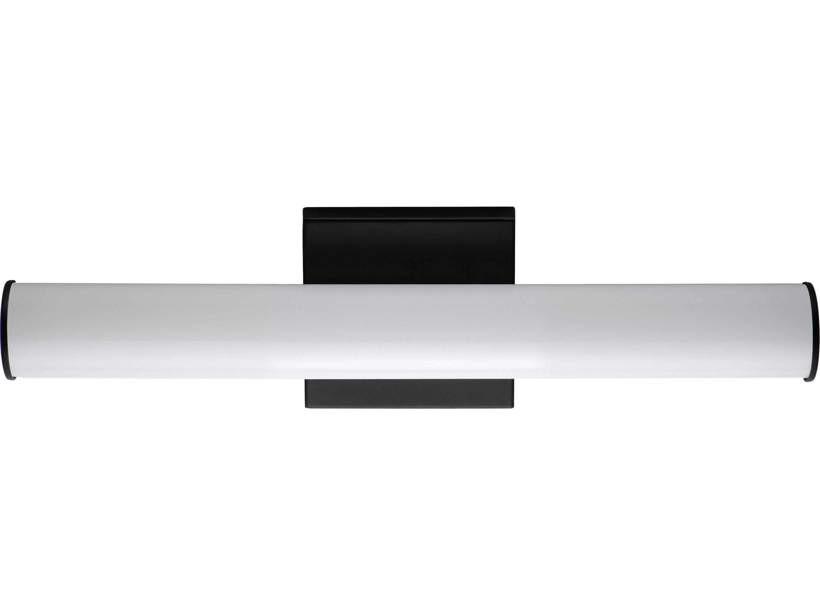 Maxim Lighting Rail 1-Light Black Vanity Light