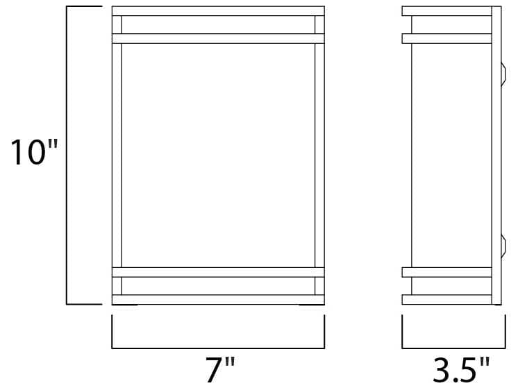 Maxim Lighting Linear Satin Nickel Glass LED Wall Sconce