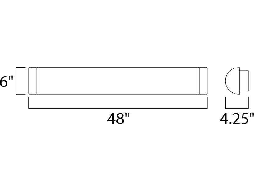 Maxim Lighting Linear Satin Nickel Glass LED Wall Sconce