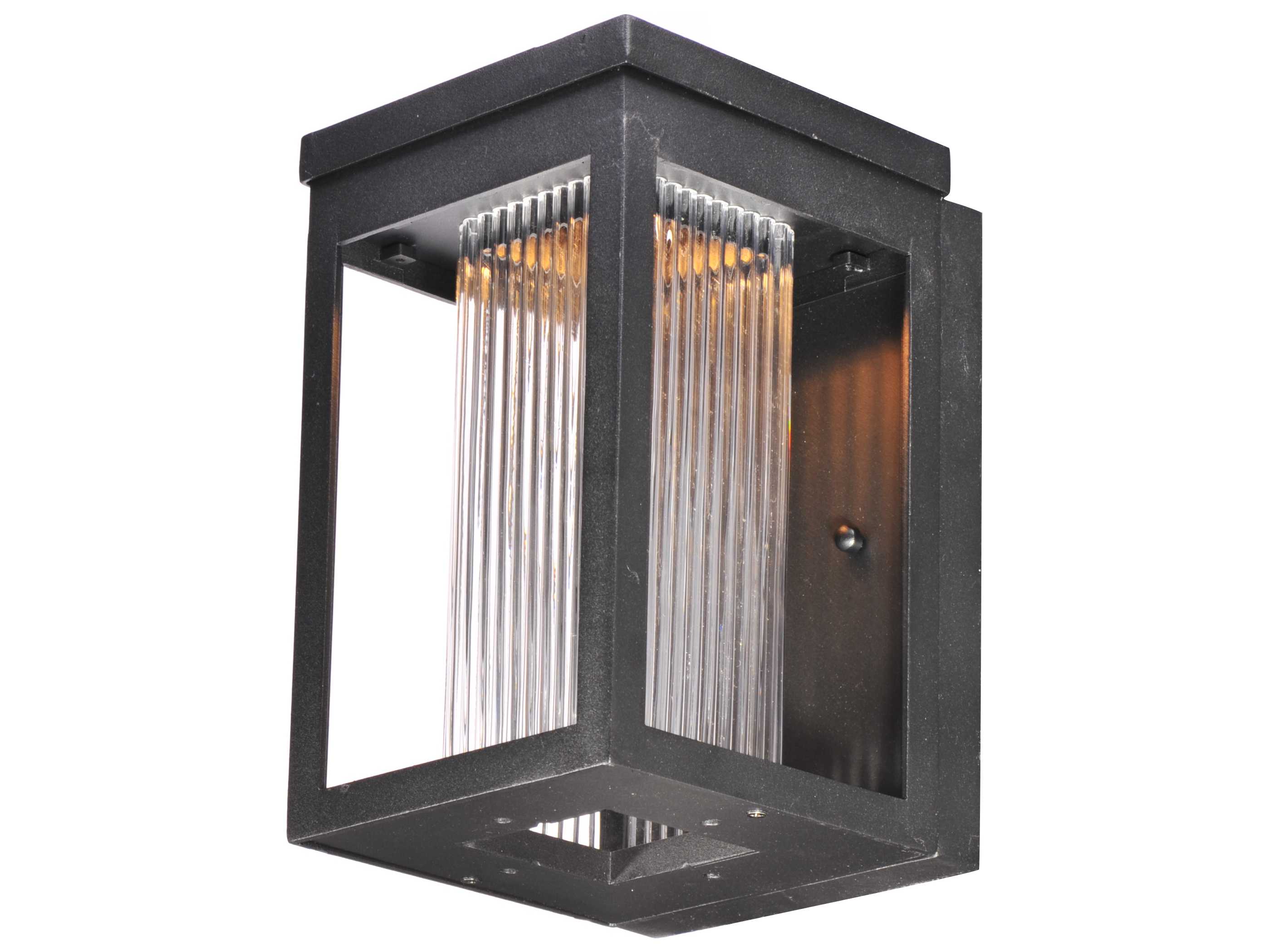 Maxim Lighting Salon with Clear Ribbed Glass LED Outdoor Wall Light