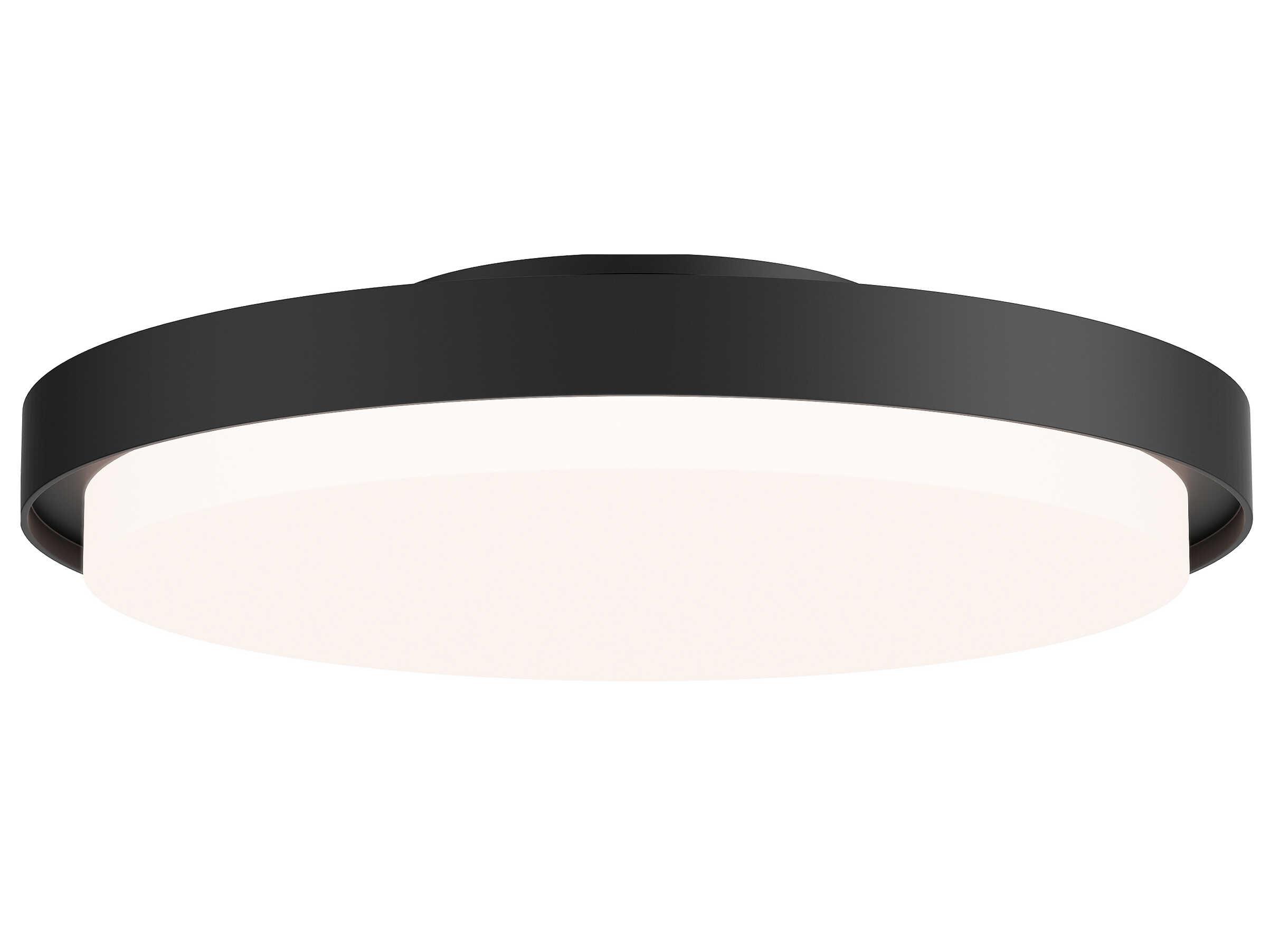 Maxim Lighting Float 1-Light Black Round Flush Mount