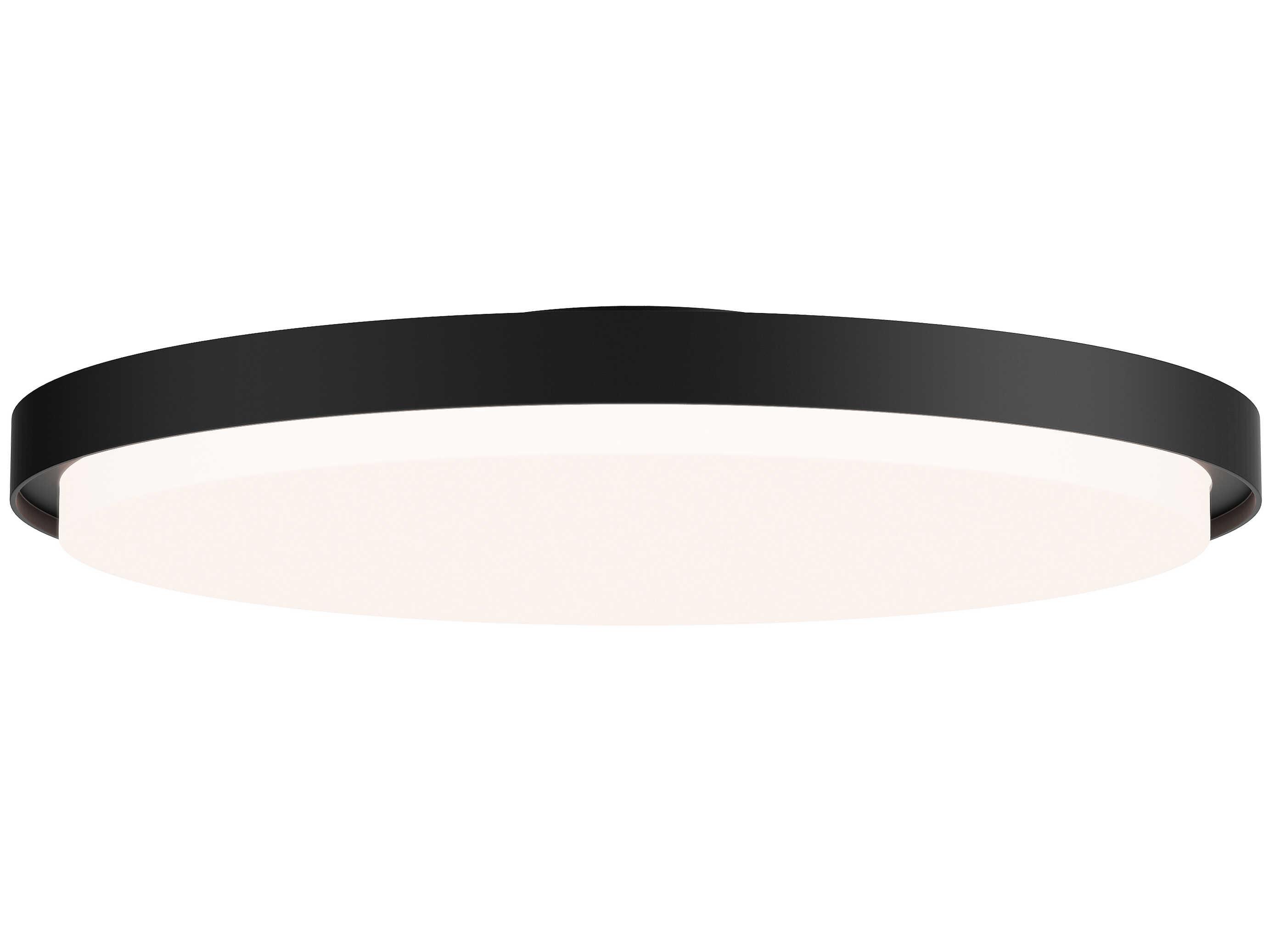 Maxim Lighting Float 1-Light Black Round Flush Mount