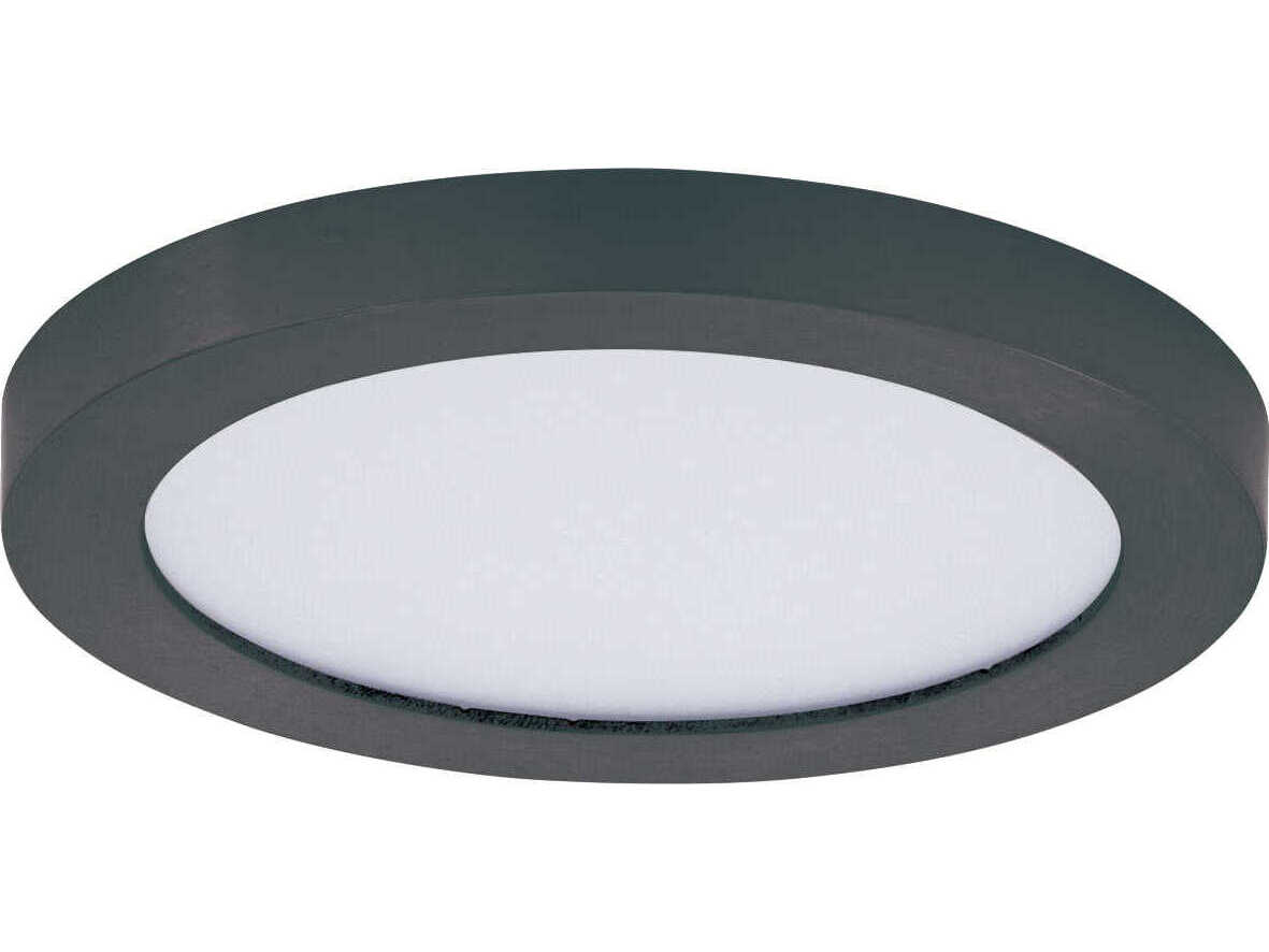 Maxim Lighting Chip 1-Light Black Round Flush Mount