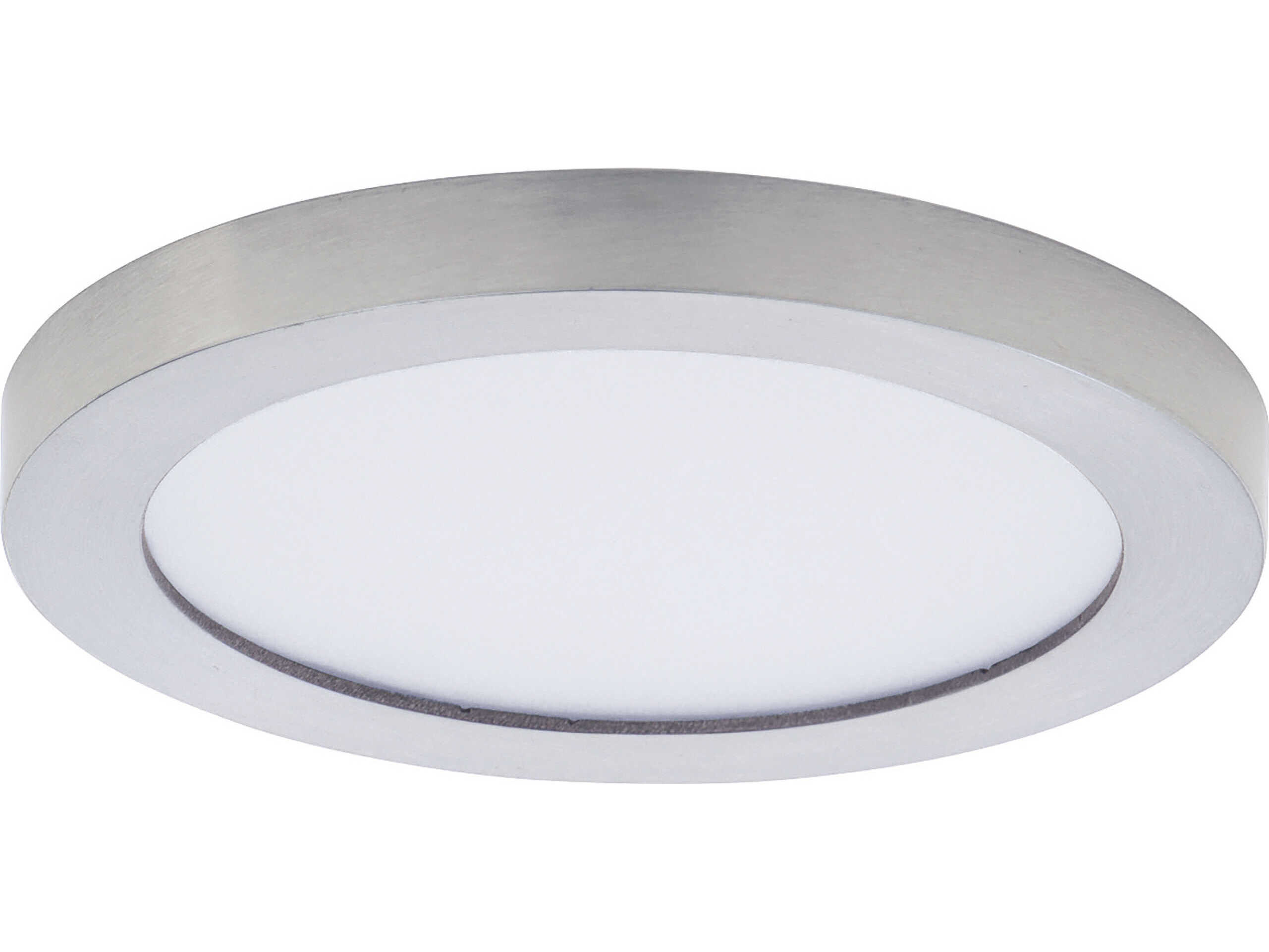 Maxim Lighting Chip 1-Light Satin Nickel Round Flush Mount