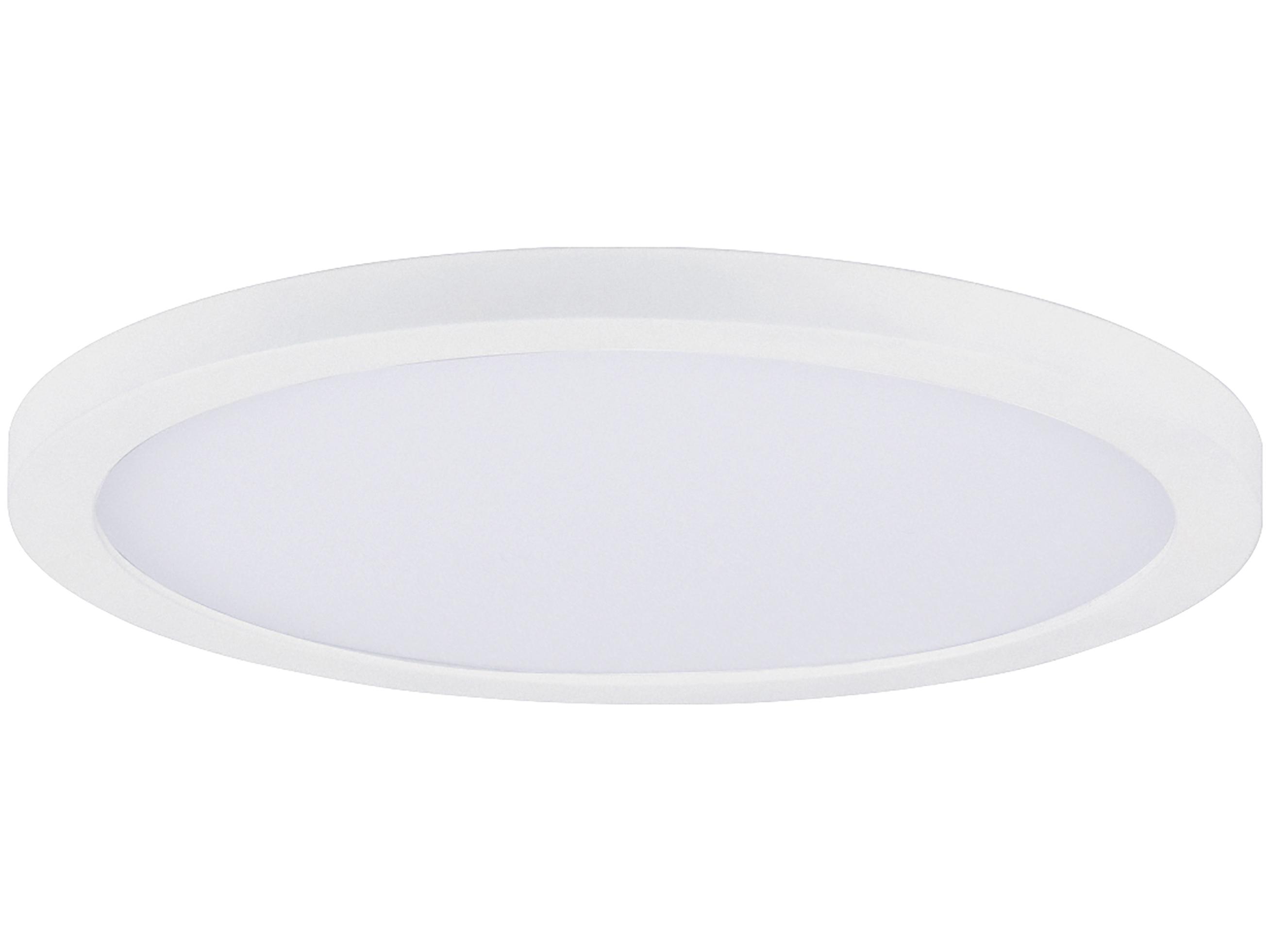 Maxim Lighting Chip 1-Light White Round Flush Mount