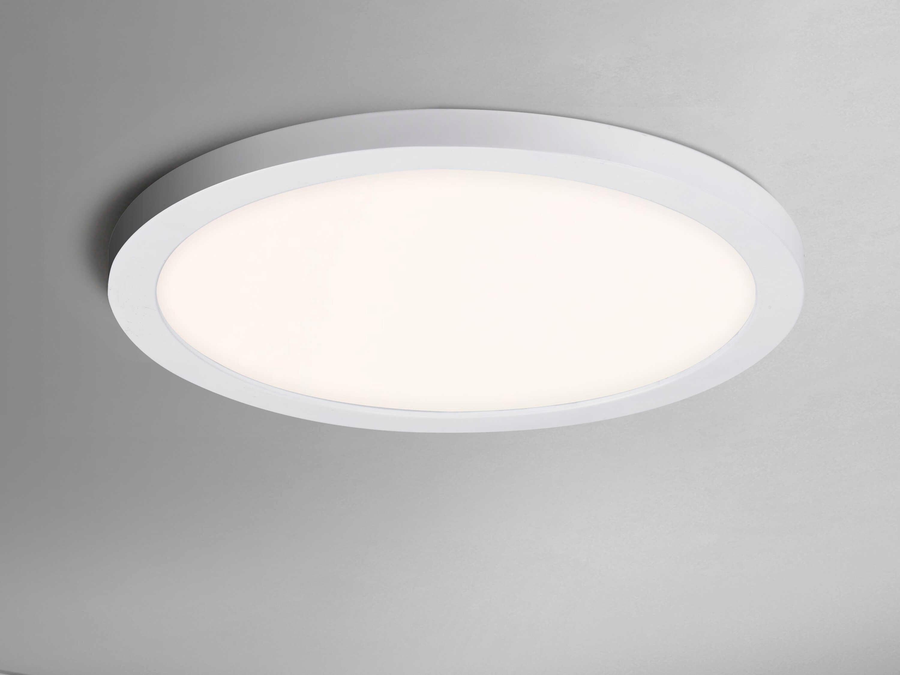 Maxim Lighting Chip 1-Light White Round Flush Mount