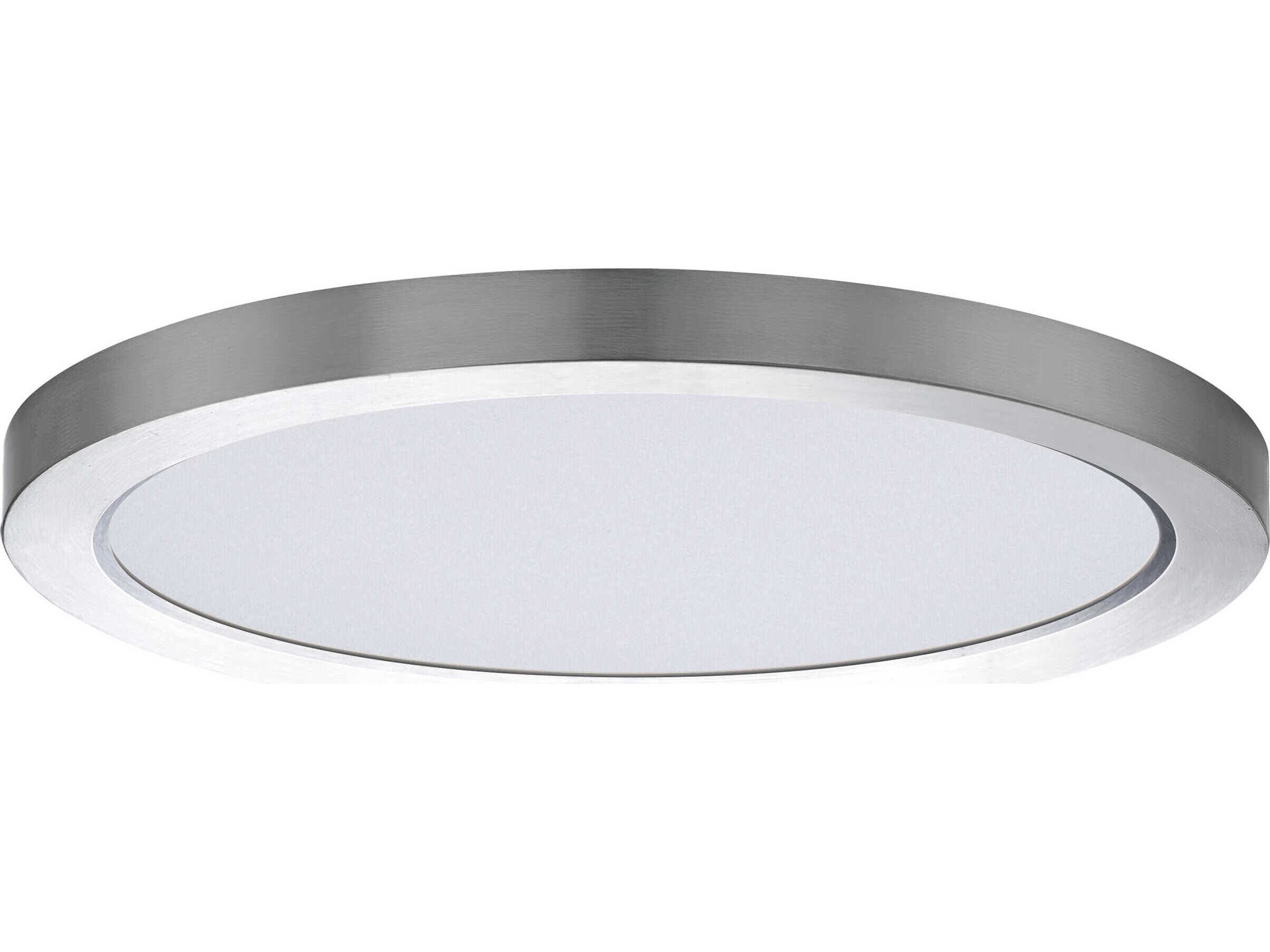 Maxim Lighting Chip 1-Light Satin Nickel Round Flush Mount