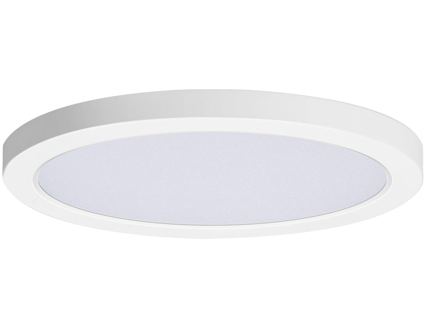 Maxim Lighting Chip 1-Light White Round Flush Mount