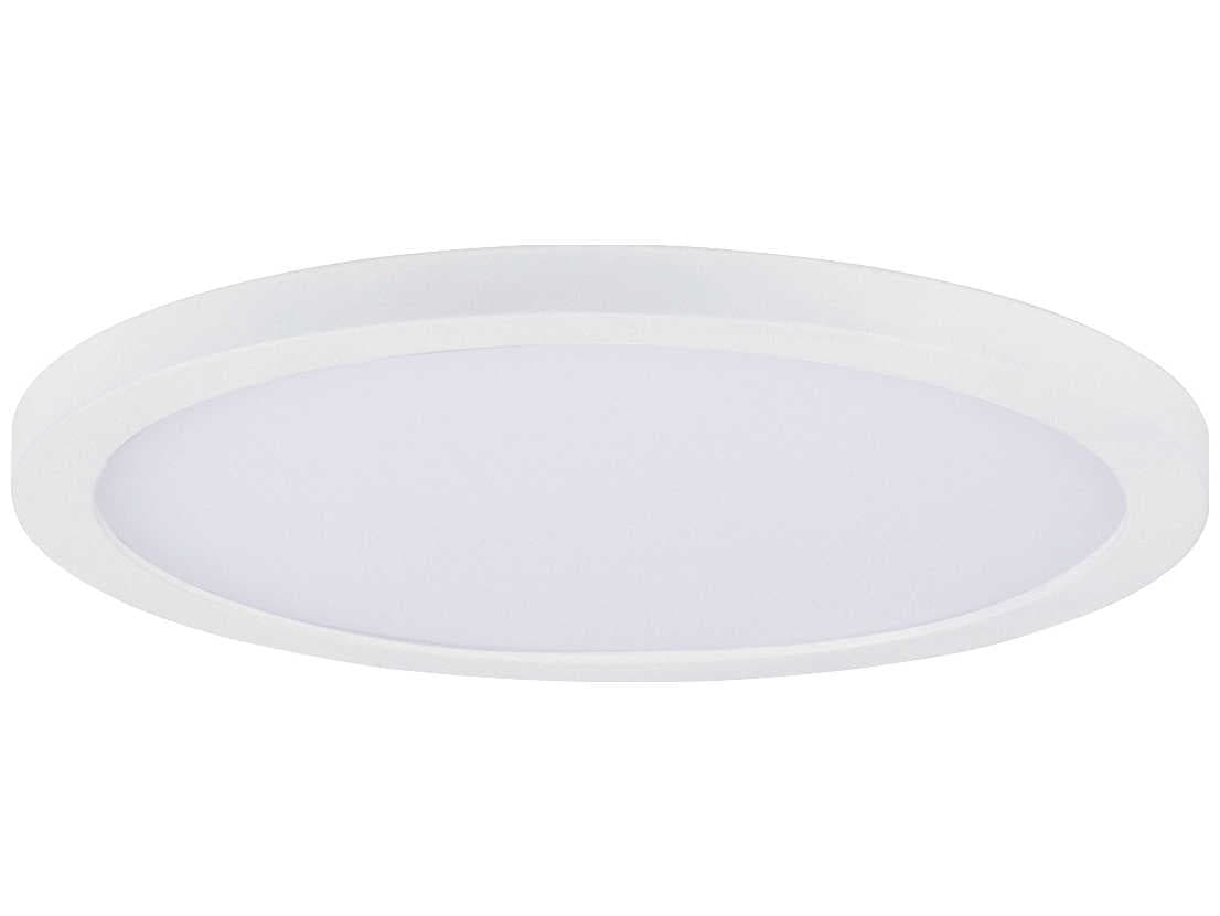 Maxim Lighting Chip 1-Light Silver LED Round Flush Mount