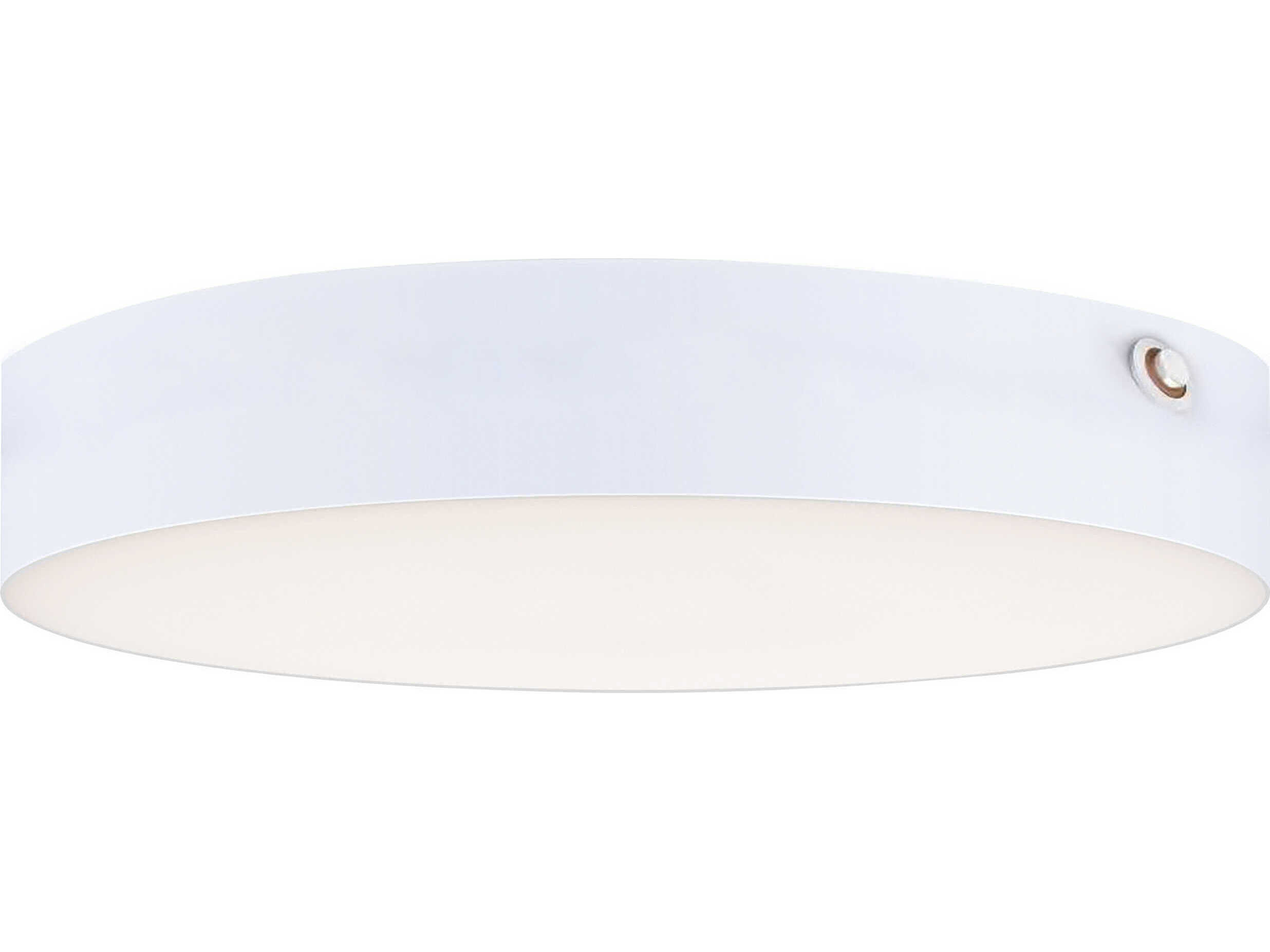 Maxim Lighting Trim 1-Light White Round Flush Mount