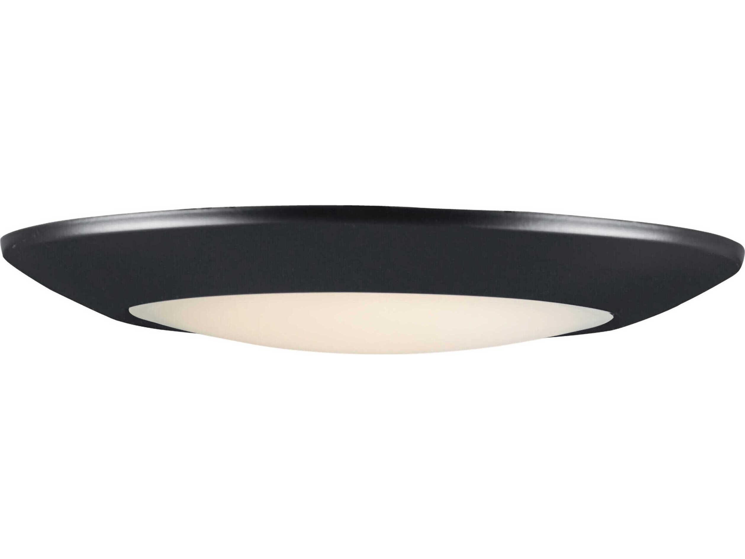 Maxim Lighting Diverse 1-Light Black Bowl Flush Mount