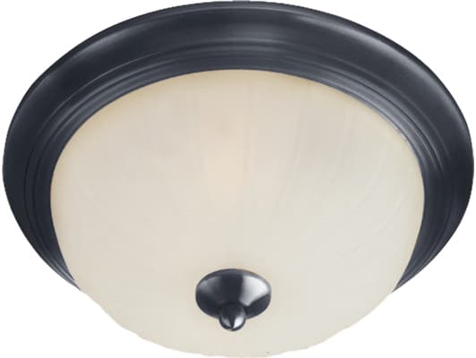 Maxim Lighting Essentials 3-light Black Bowl Flush Mount