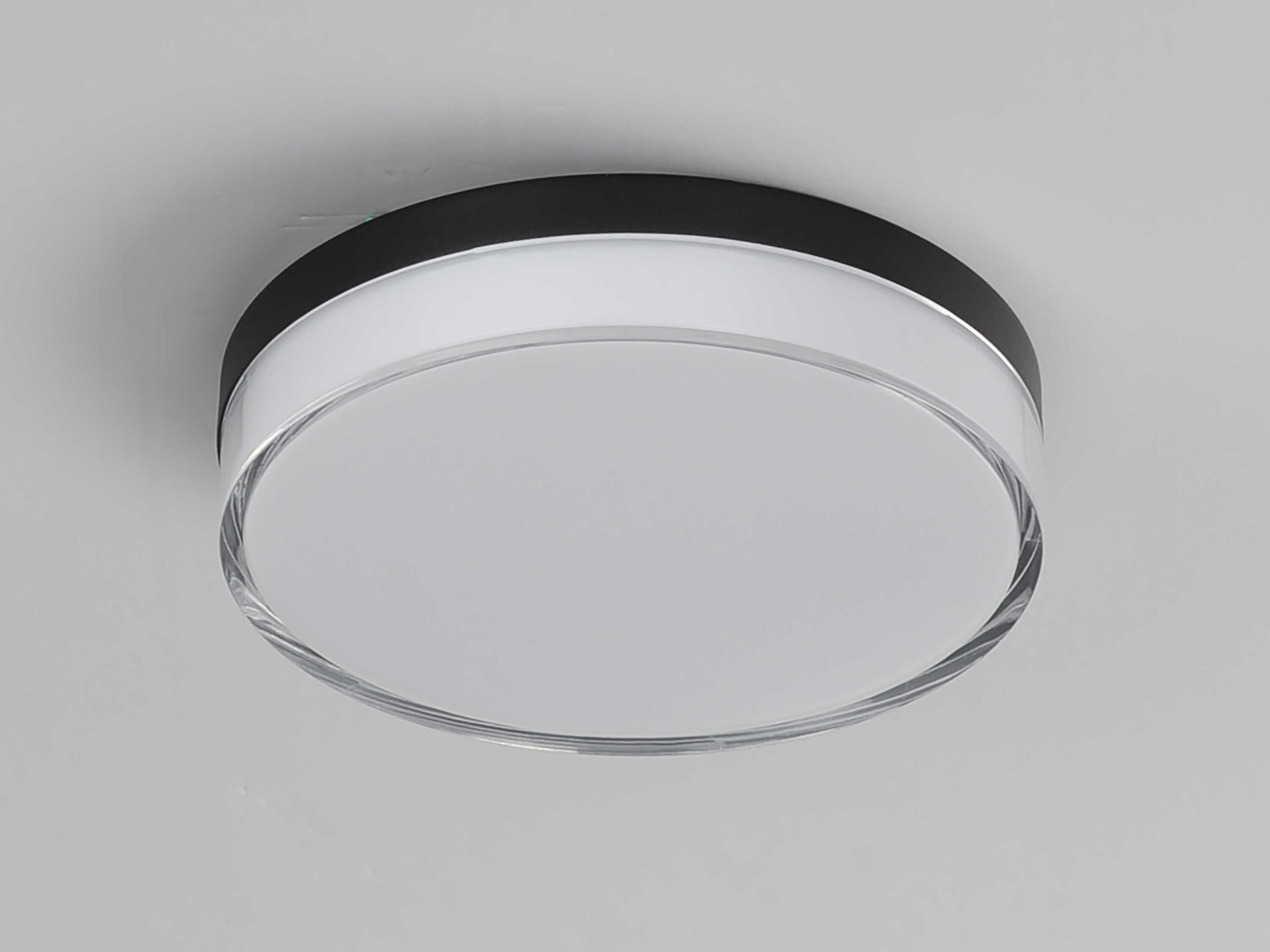 Maxim Lighting Edge 1-Light Black Round Flush Mount