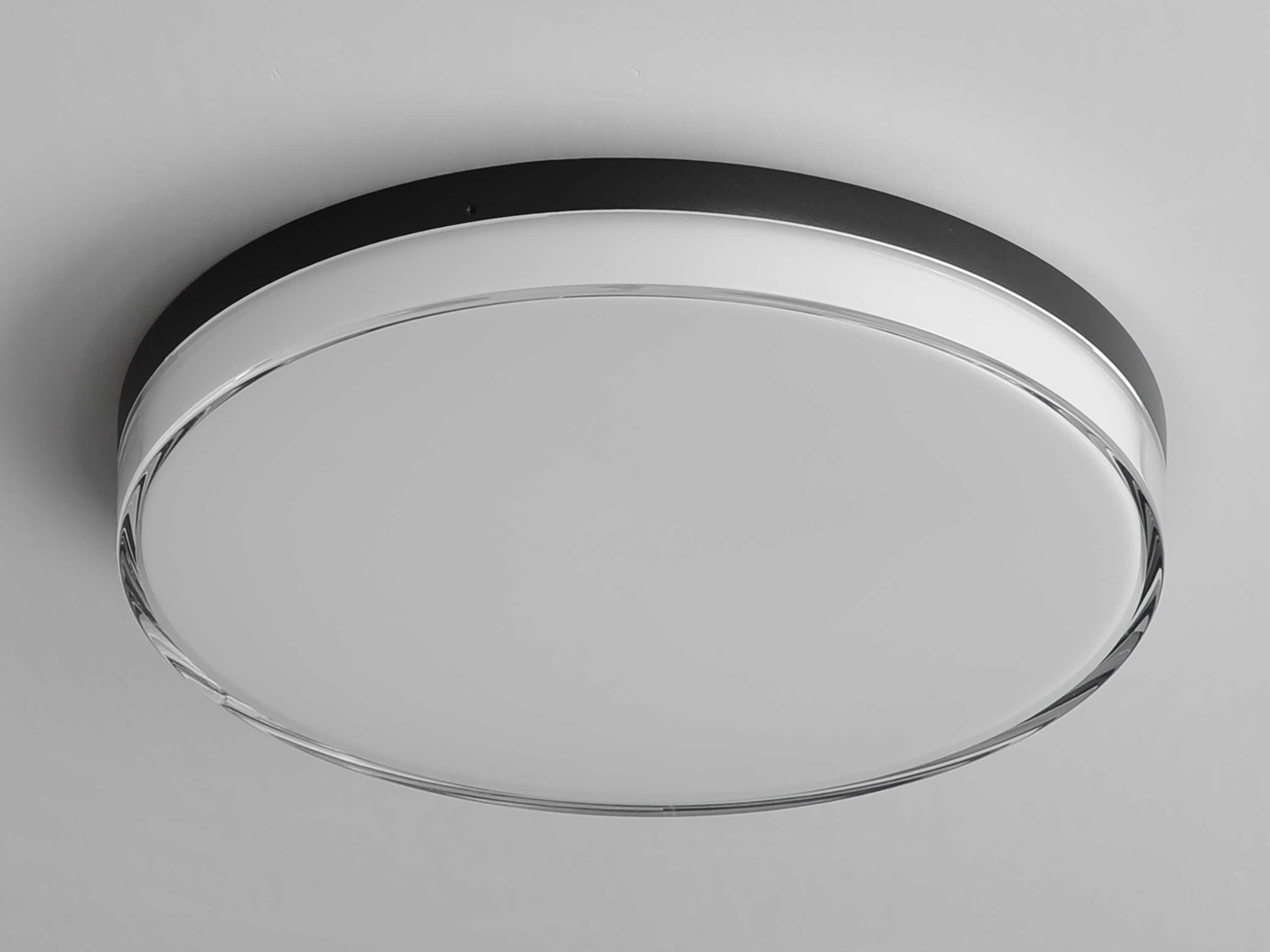 Maxim Lighting Edge 1-Light Black Round Flush Mount
