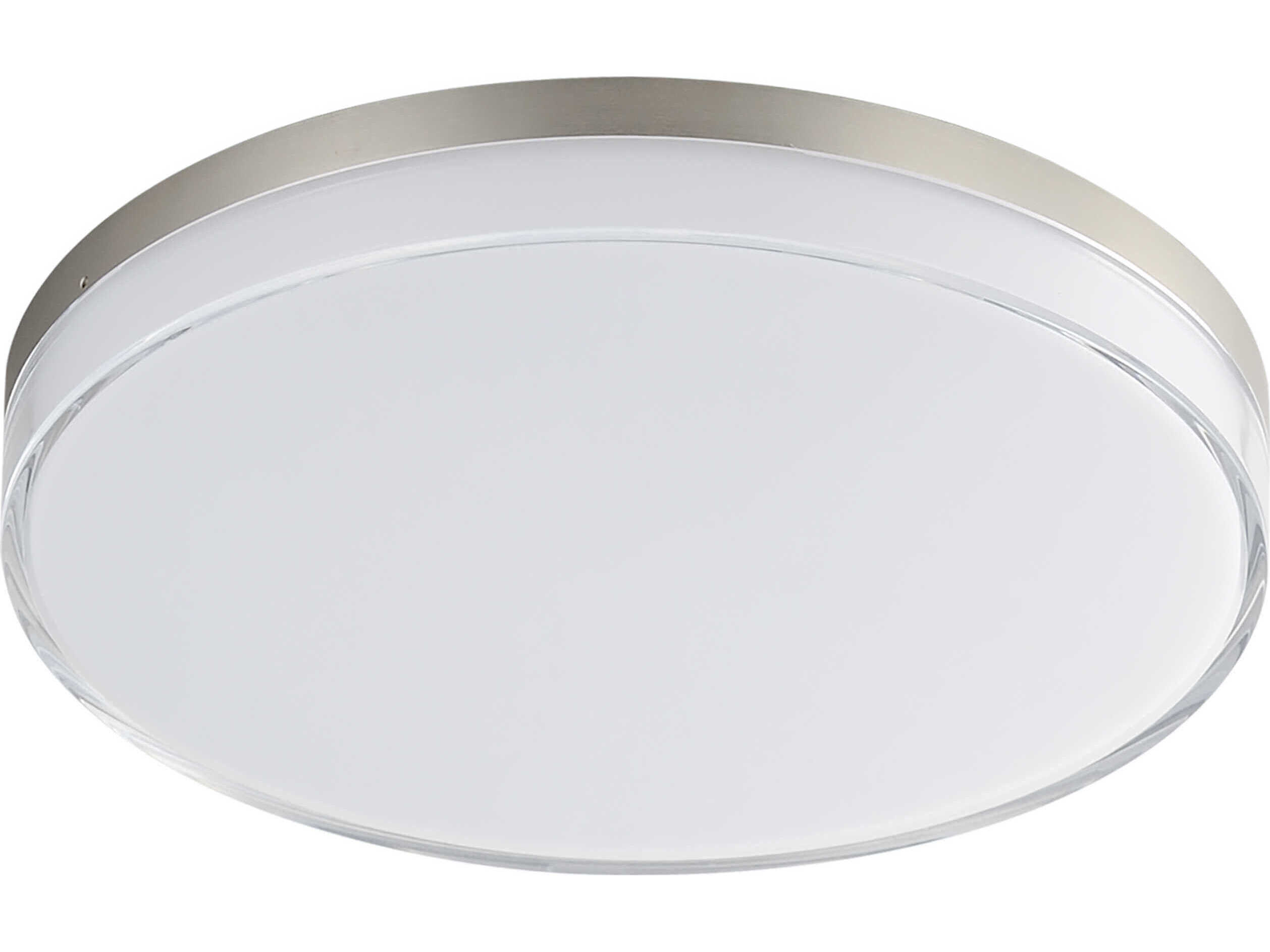 Maxim Lighting Edge 1-Light Satin Nickel Round Flush Mount