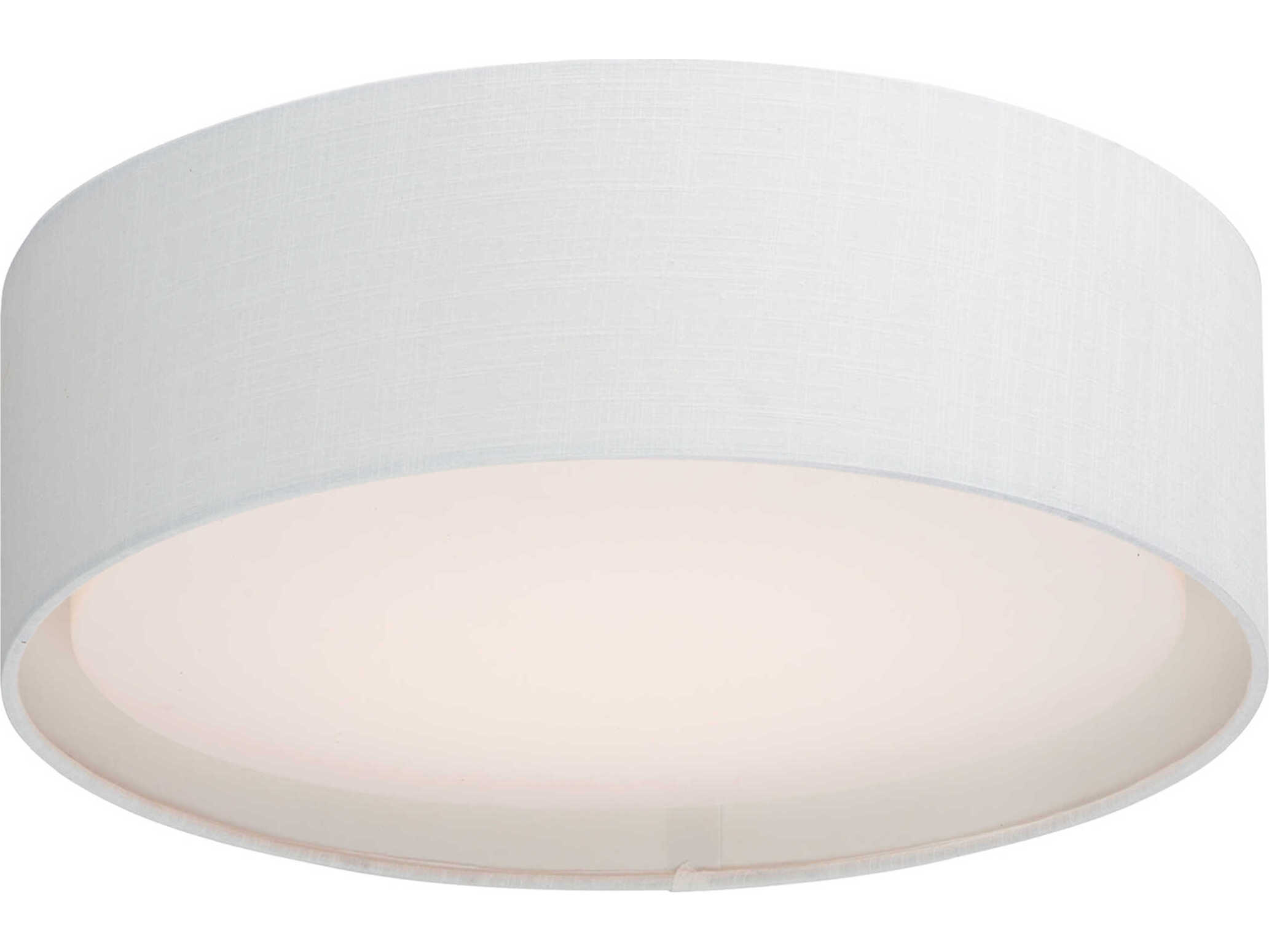 Maxim Lighting Prime 1-Light White LED Drum Flush Mount