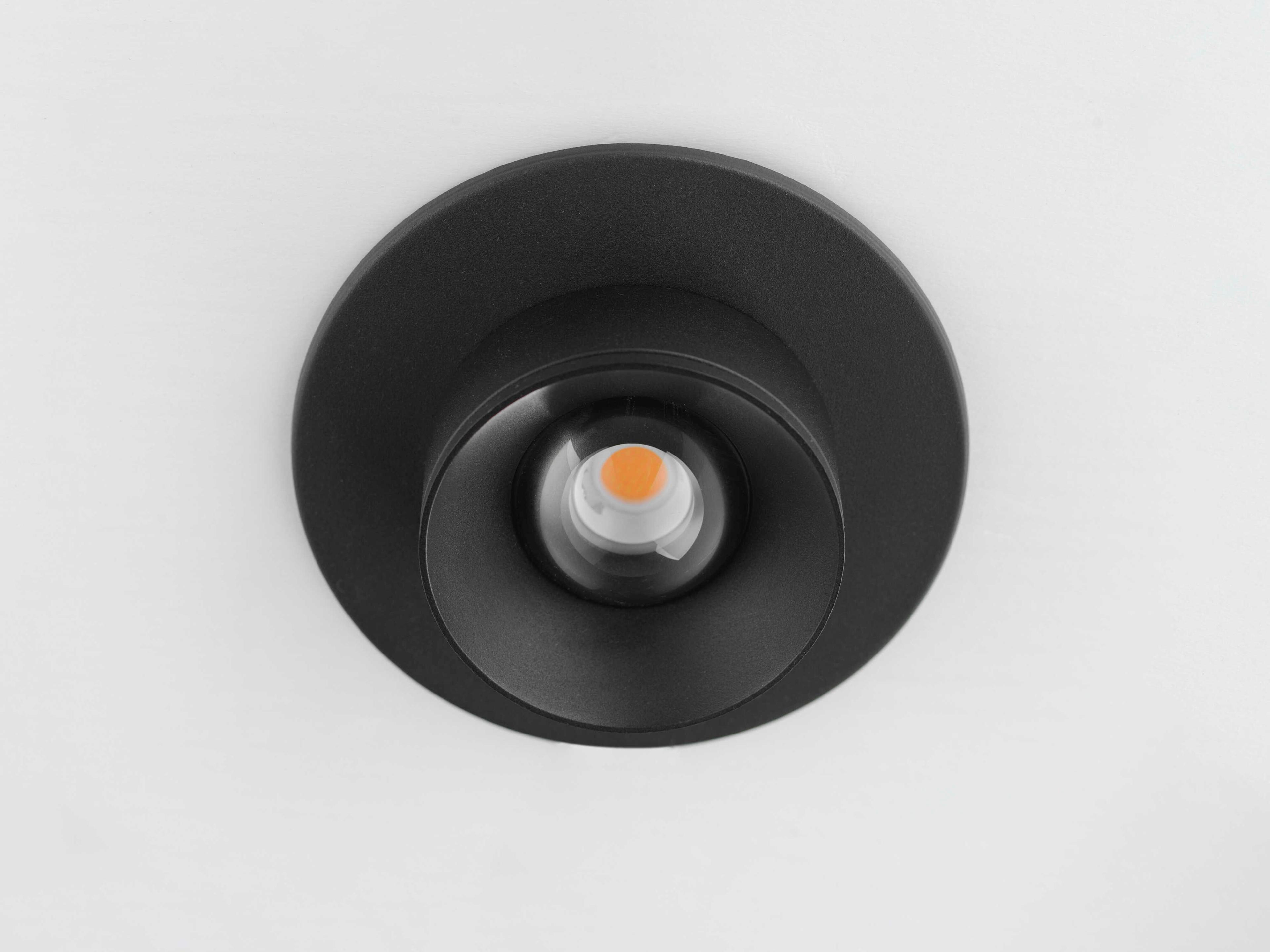 Maxim Lighting Caldera 1-Light Black Round Flush Mount