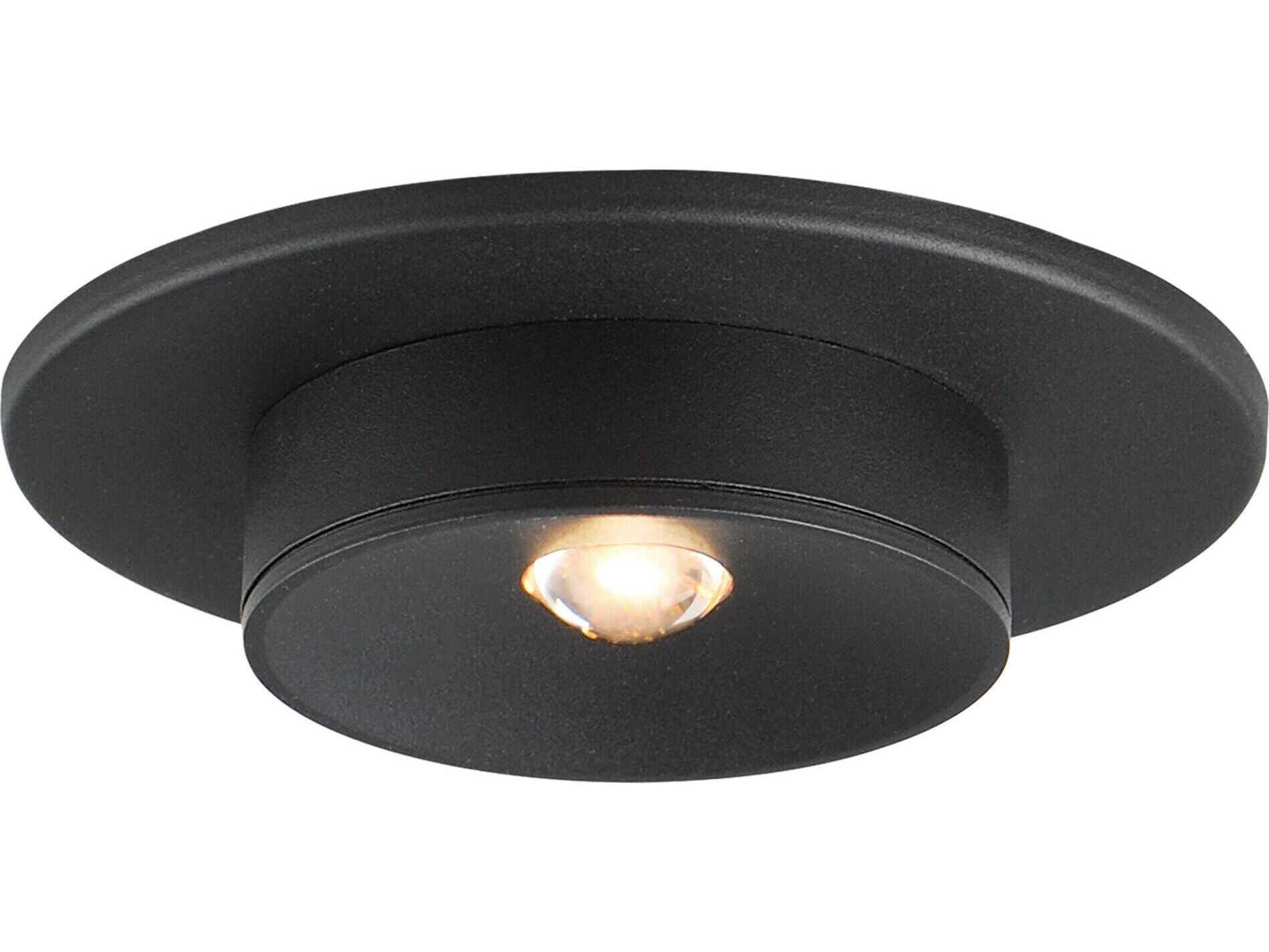 Maxim Lighting Caldera 1-Light Black Round Flush Mount