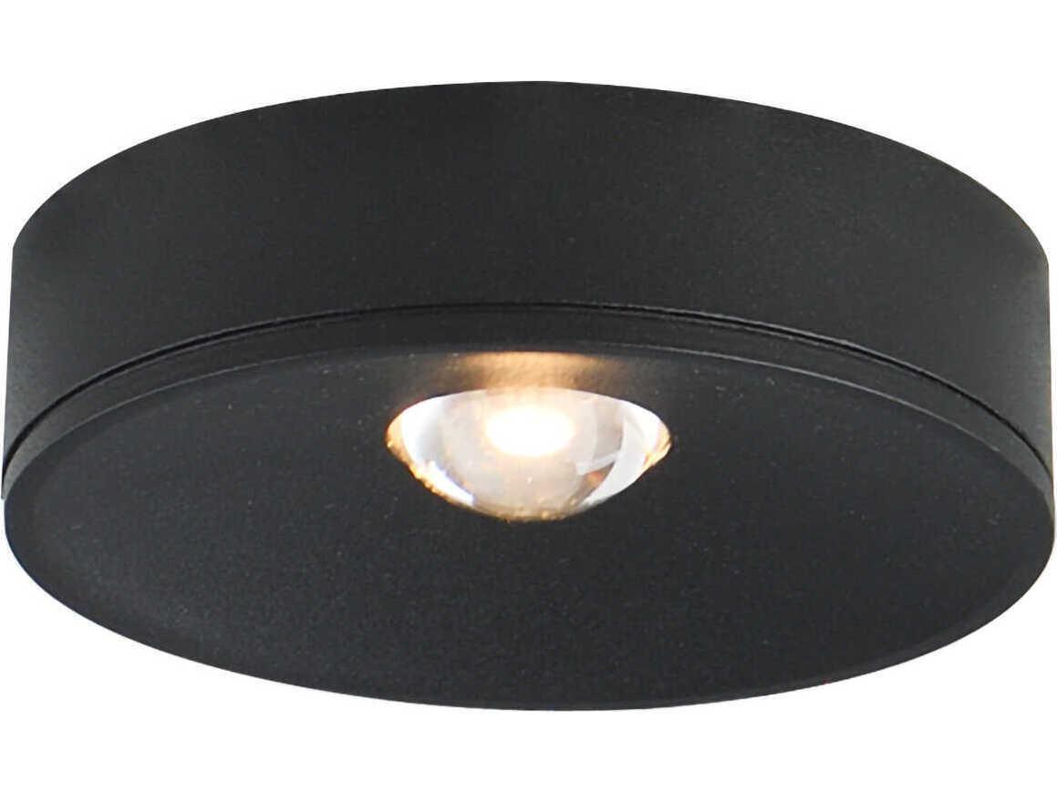 Maxim Lighting Caldera 1-Light Black Round Flush Mount
