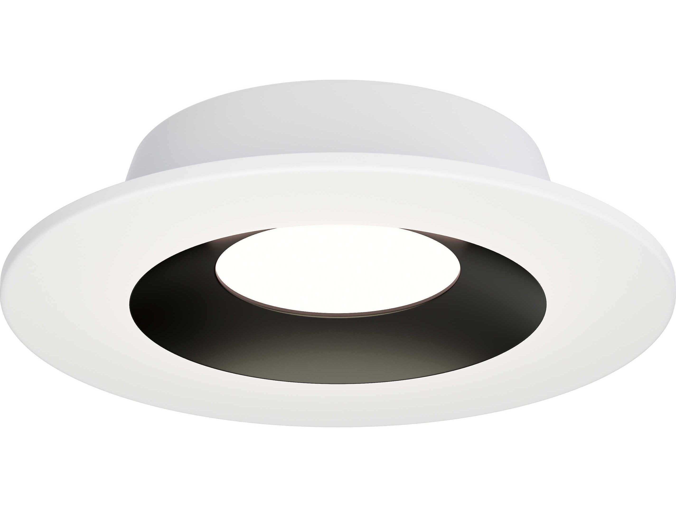 Maxim Lighting Crisp White Black 3000K Round Recessed Light