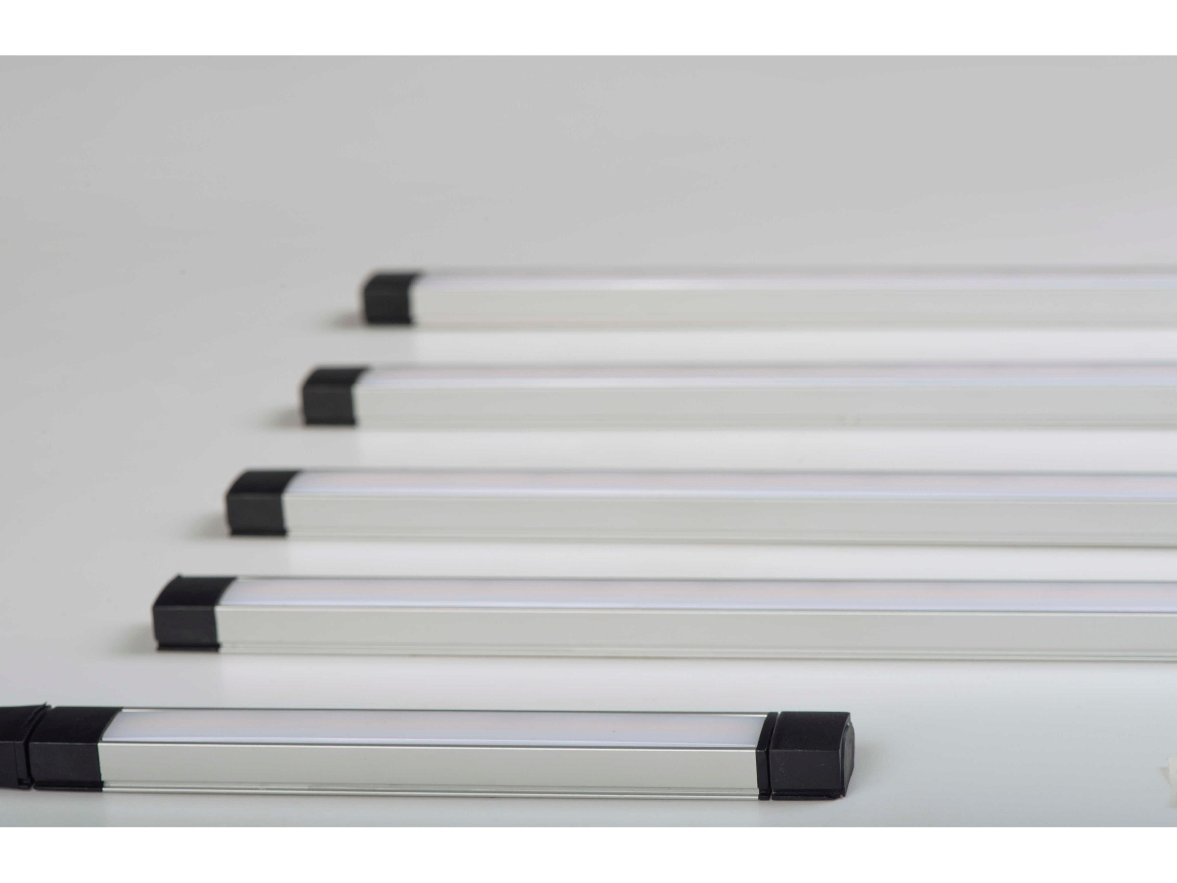 Maxim Lighting Countermax Brushed Aluminum 3000K Silver LED Linear Under Cabinet Light