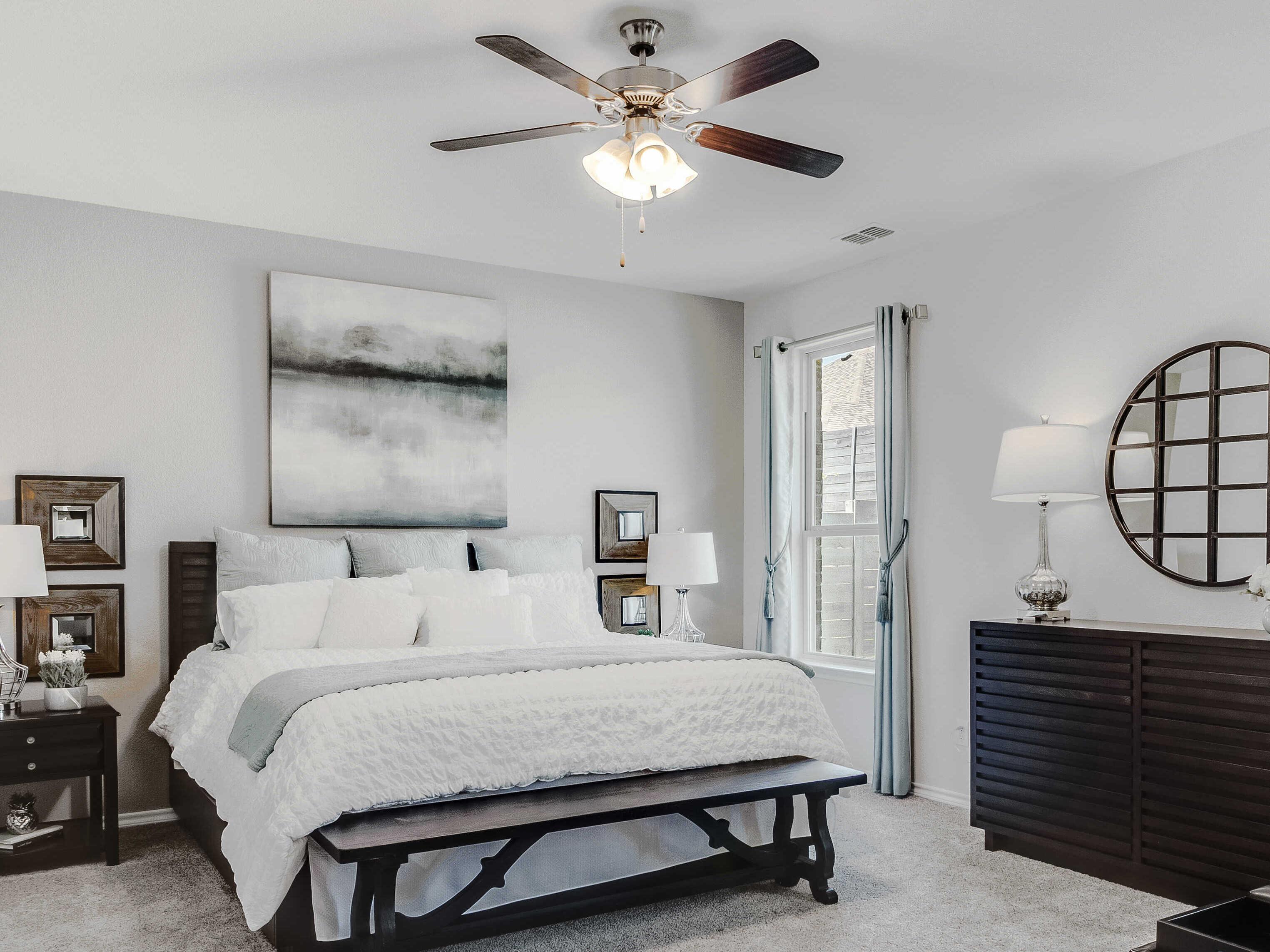 Maxim Lighting Basic-max Satin Nickel 4 - Light 52" Ceiling Fan