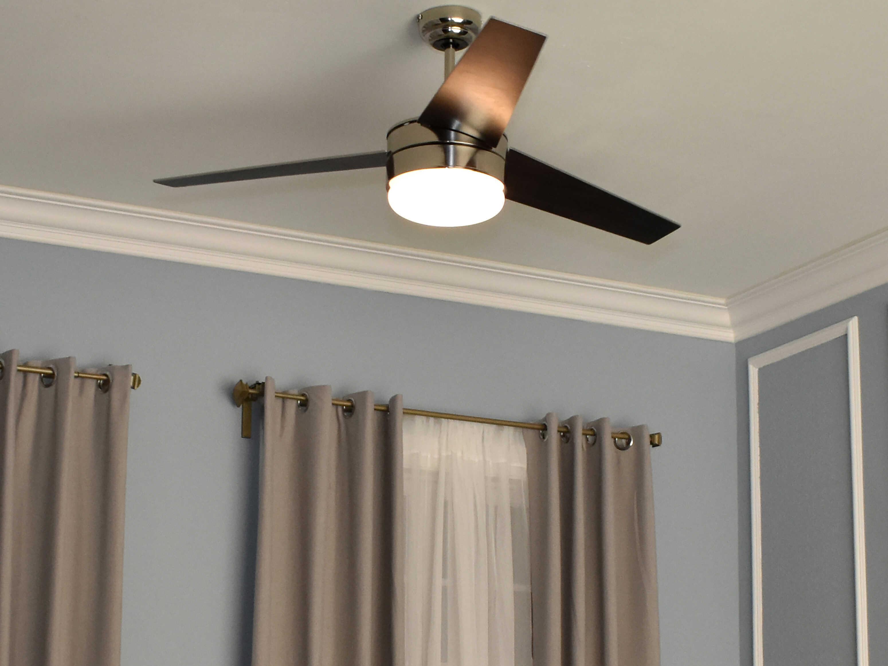 Maxim Lighting Basic-max Satin Nickel 1 - Light 52" Ceiling Fan