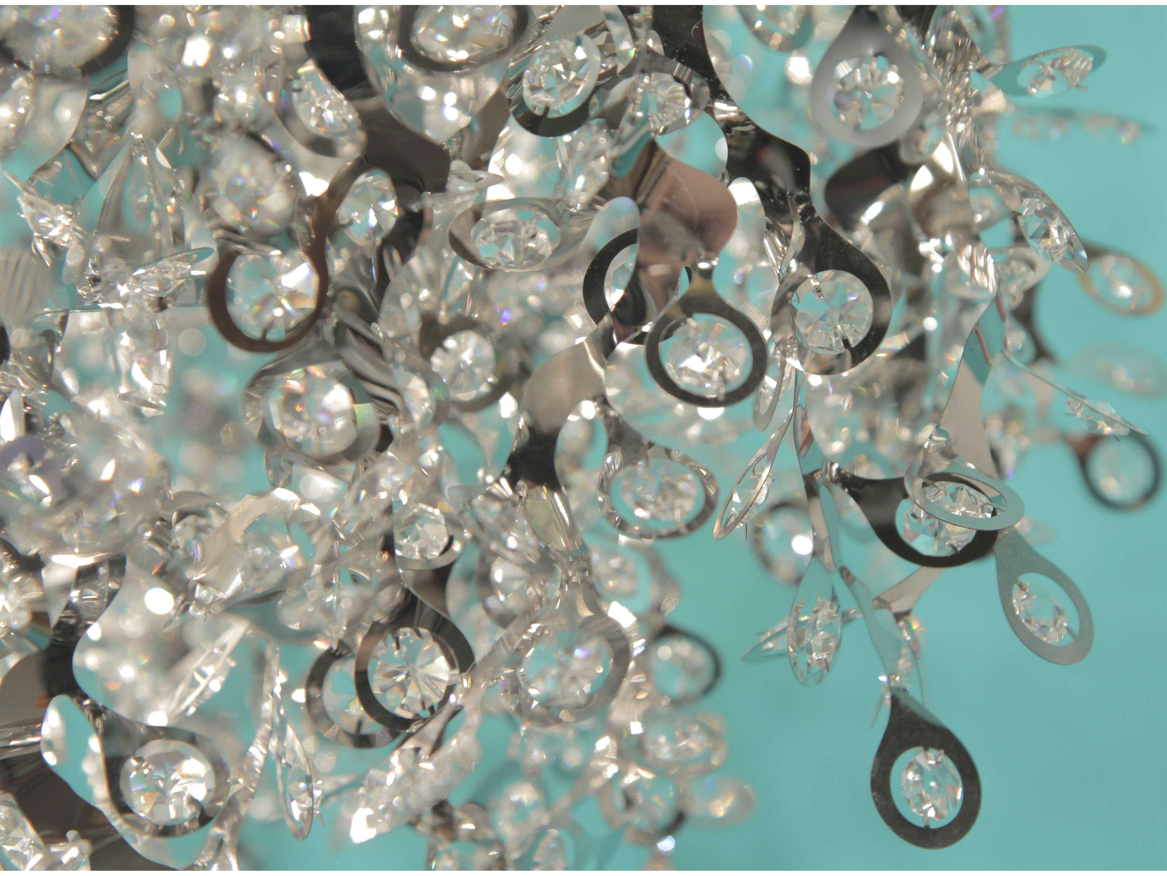 Maxim Lighting Comet 1-Light Polished Chrome Crystal Glass Mini Pendant