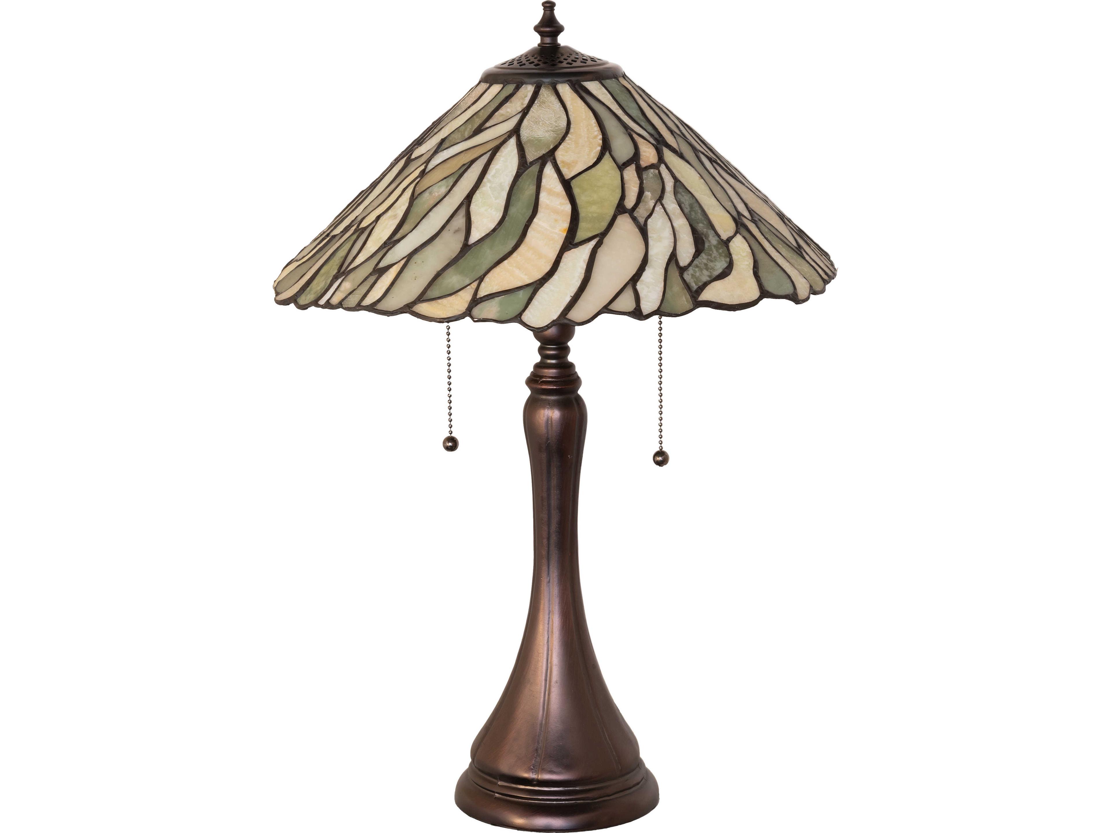 Meyda Willow Brown Traditional Table Lamp