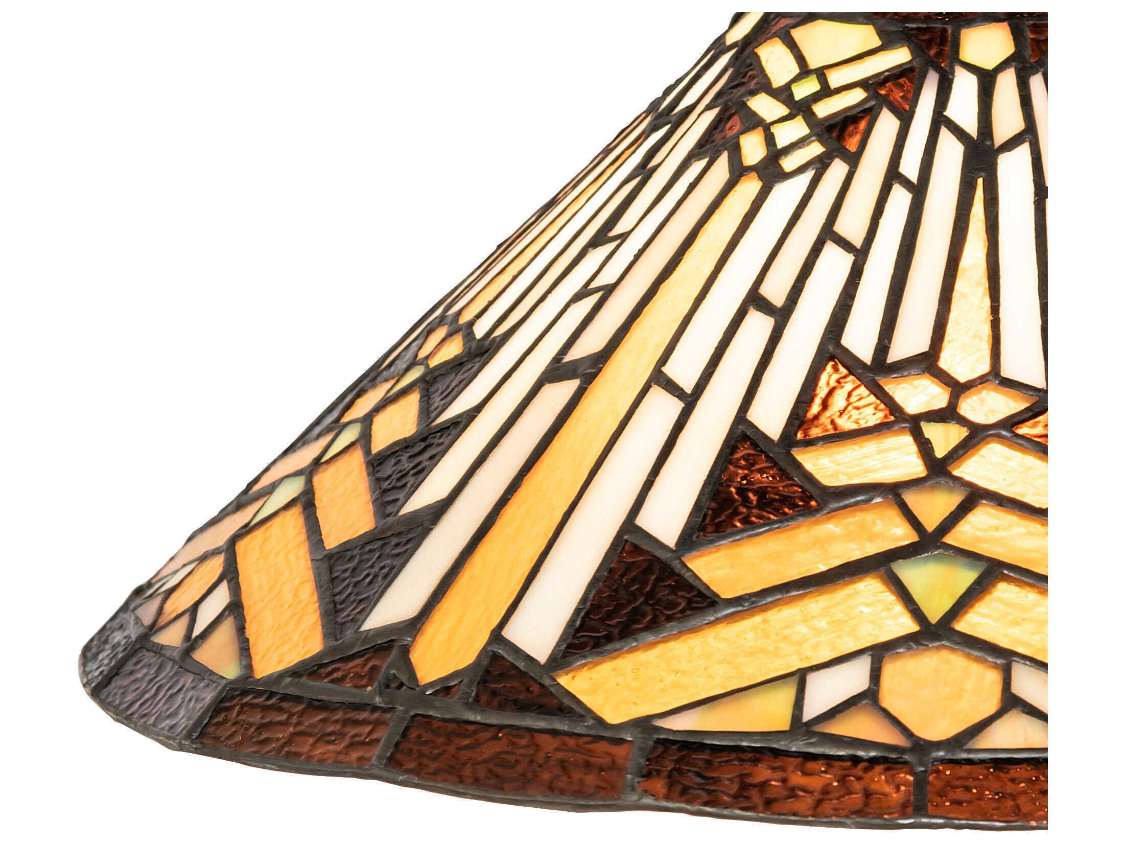 Meyda Nuevo Mission 1-Light Mahogany Bronze Mini Pendant