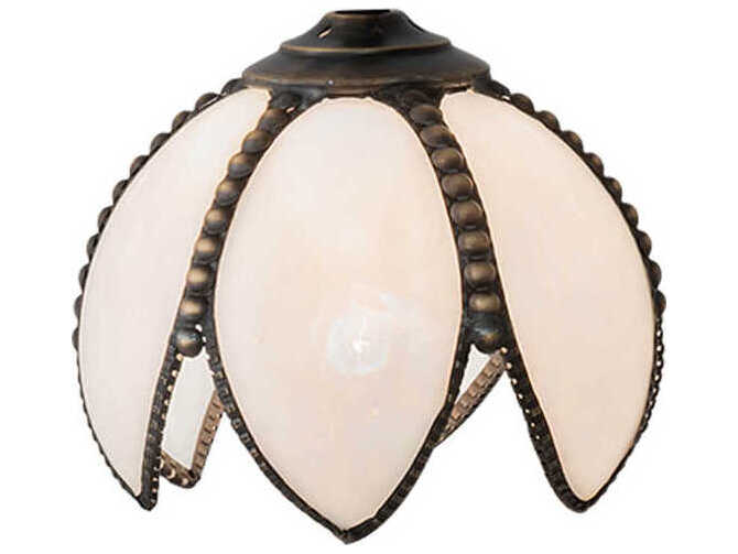 Meyda White 6" Petal Bud Shade