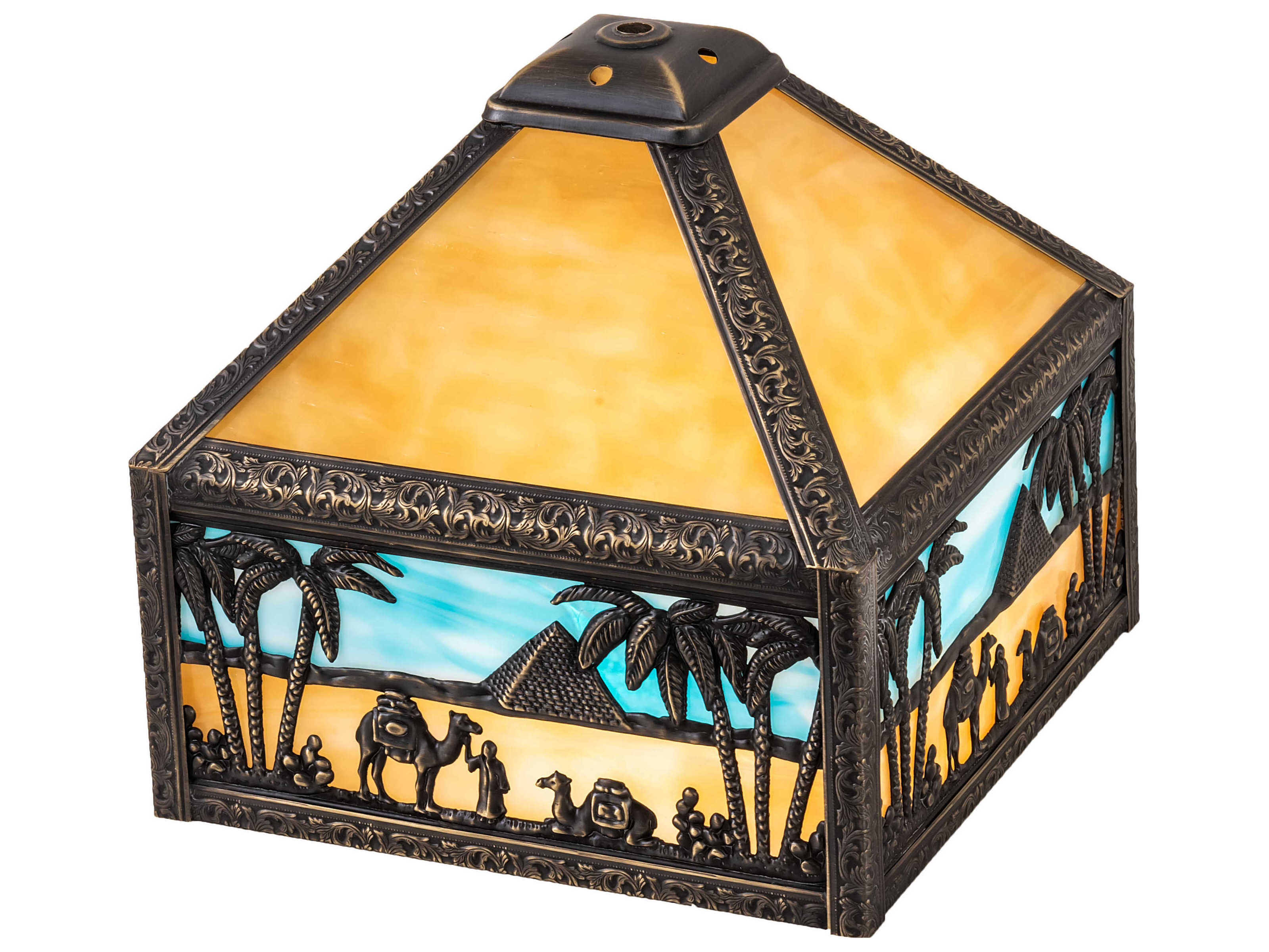 Meyda Blue / Beige 13" Camel Shade