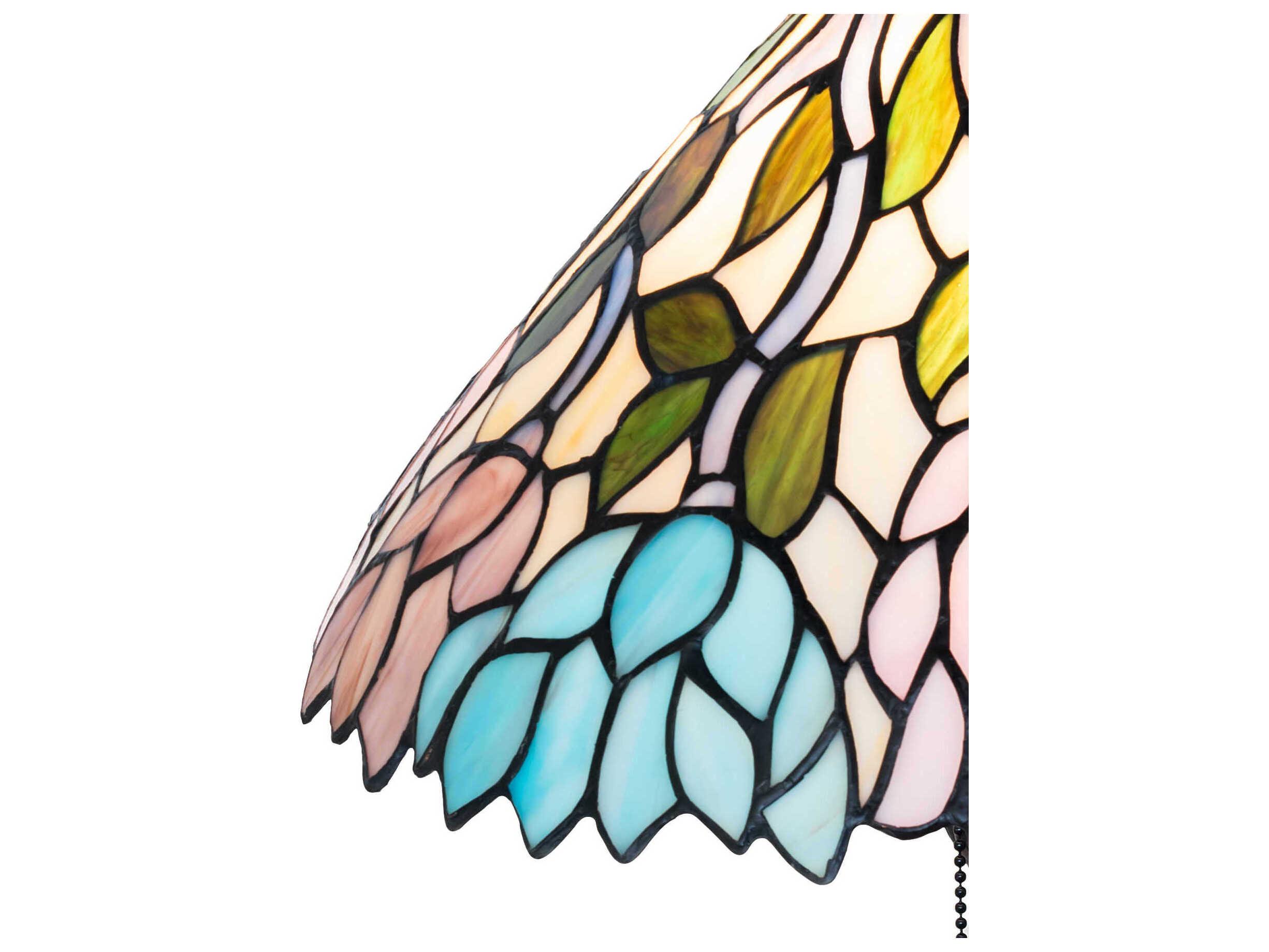 Meyda Wisteria Stained Glass Table Lamp