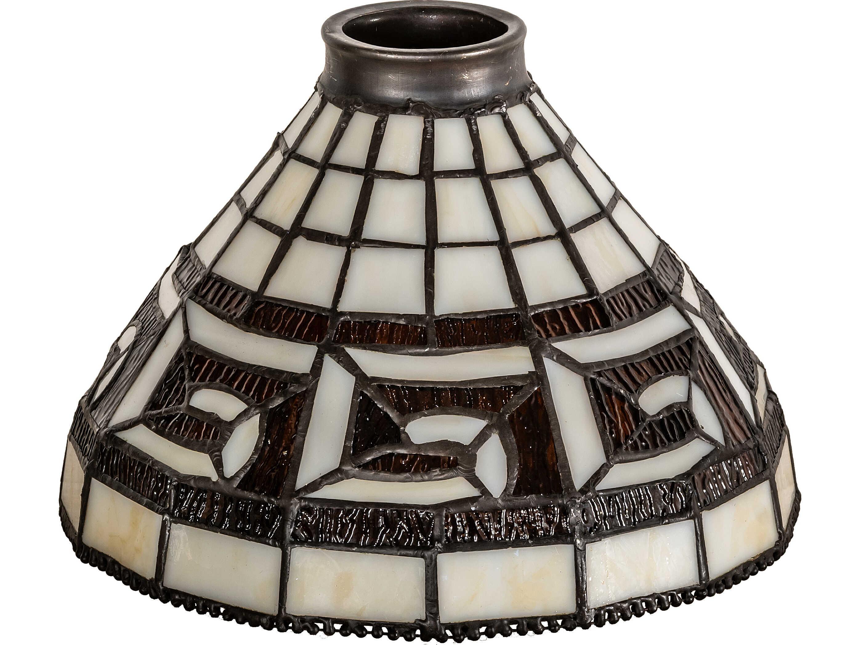 Meyda Greek Key Stained Glass