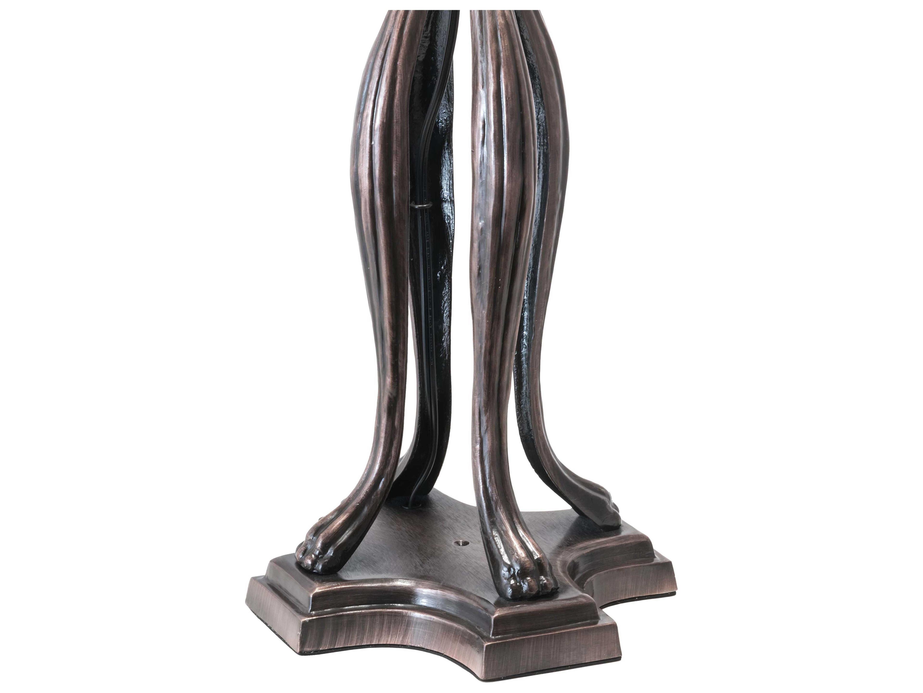 Meyda Tiffany Hanginghead Dragonfly Glass Mahogany Bronze Buffet Lamp